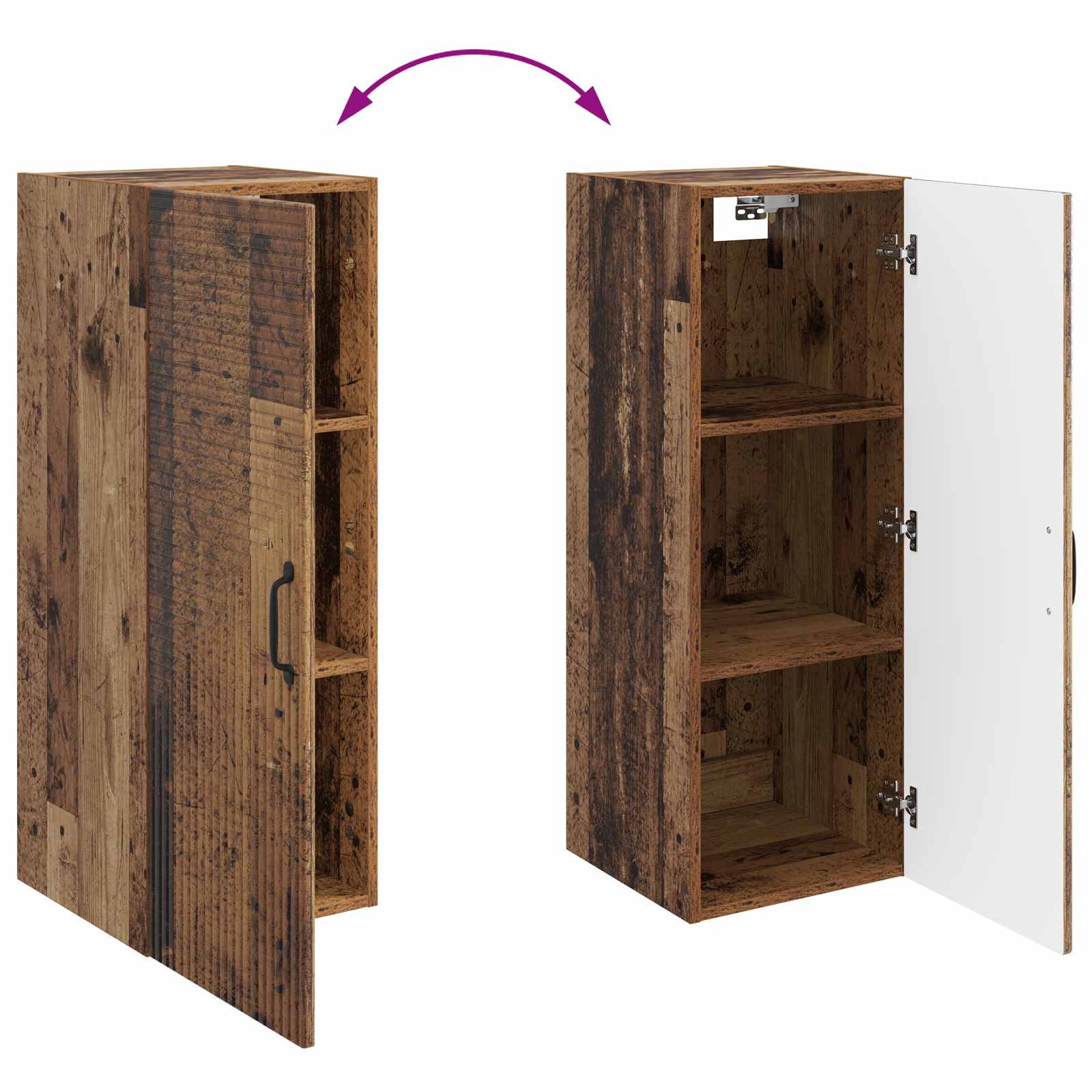 Ormar za montažu na zid Staro drvo 33 x 34,5 x 90 cm