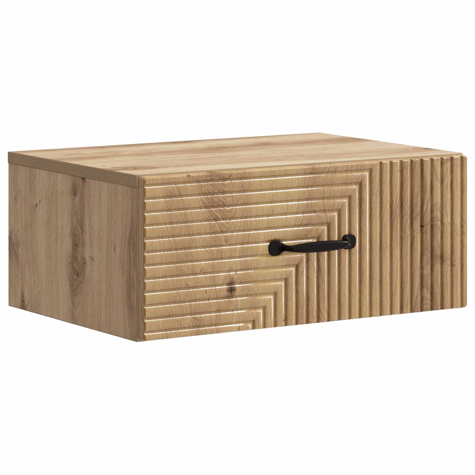 Noćni ormarić za montažu na zid s ladicama 2 pcs Hrast artisan