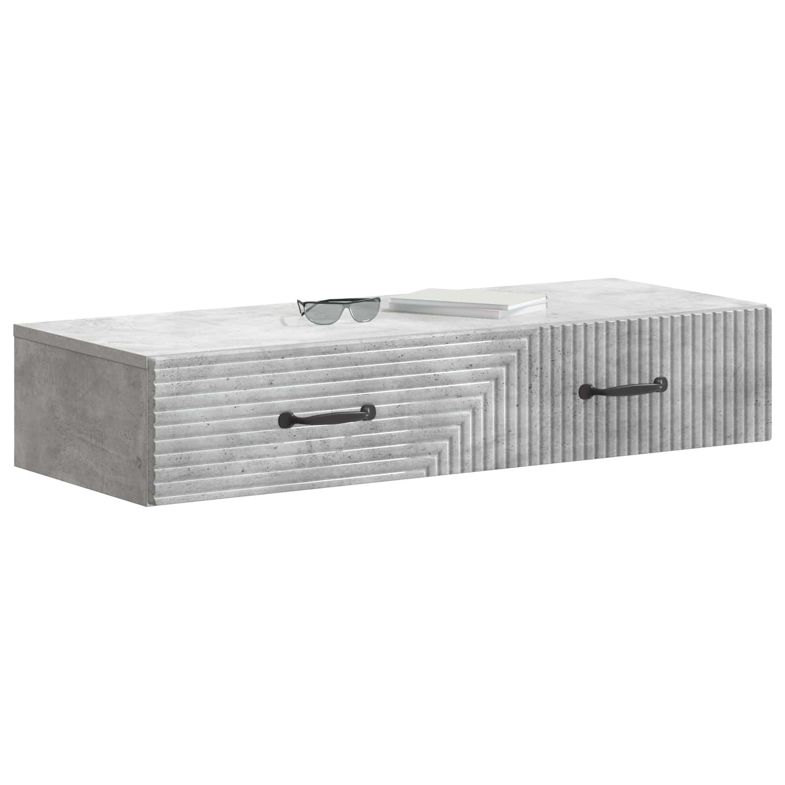 Stolna montirana na zid Betonska siva 87,5 x 34,5 x 17 cm