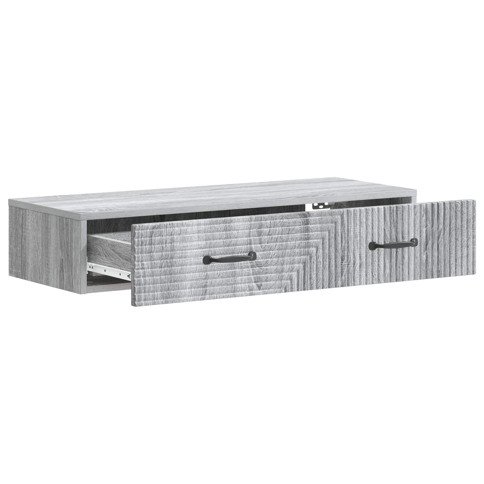 Stolna montirana na zid Siva sonoma 87,5 x 34,5 x 17 cm