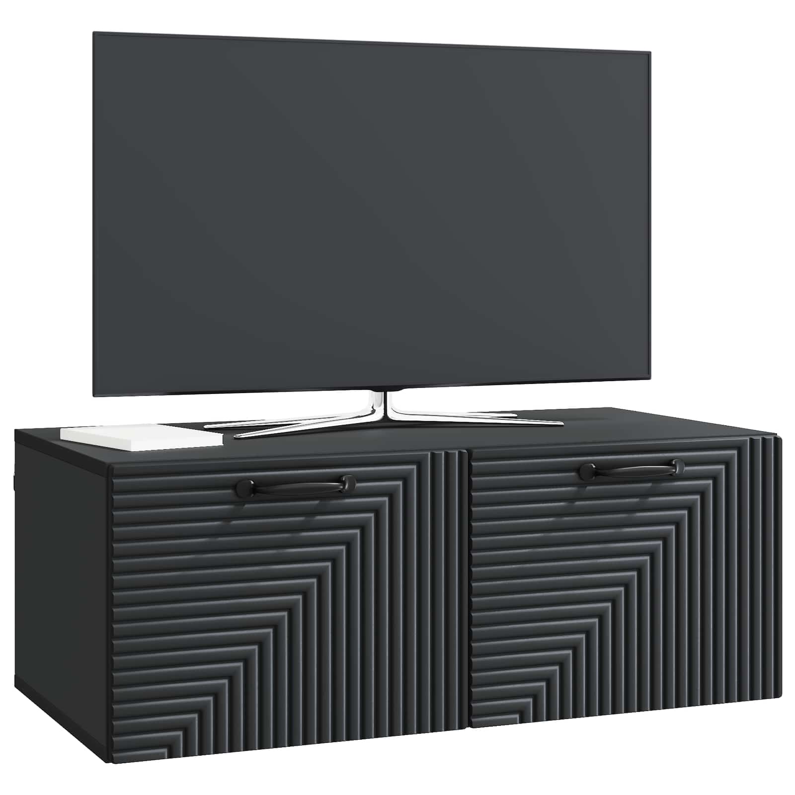 TV ormar za zid Zidne Crna 78,5 x 41 x 30 cm Konstruirano drvo