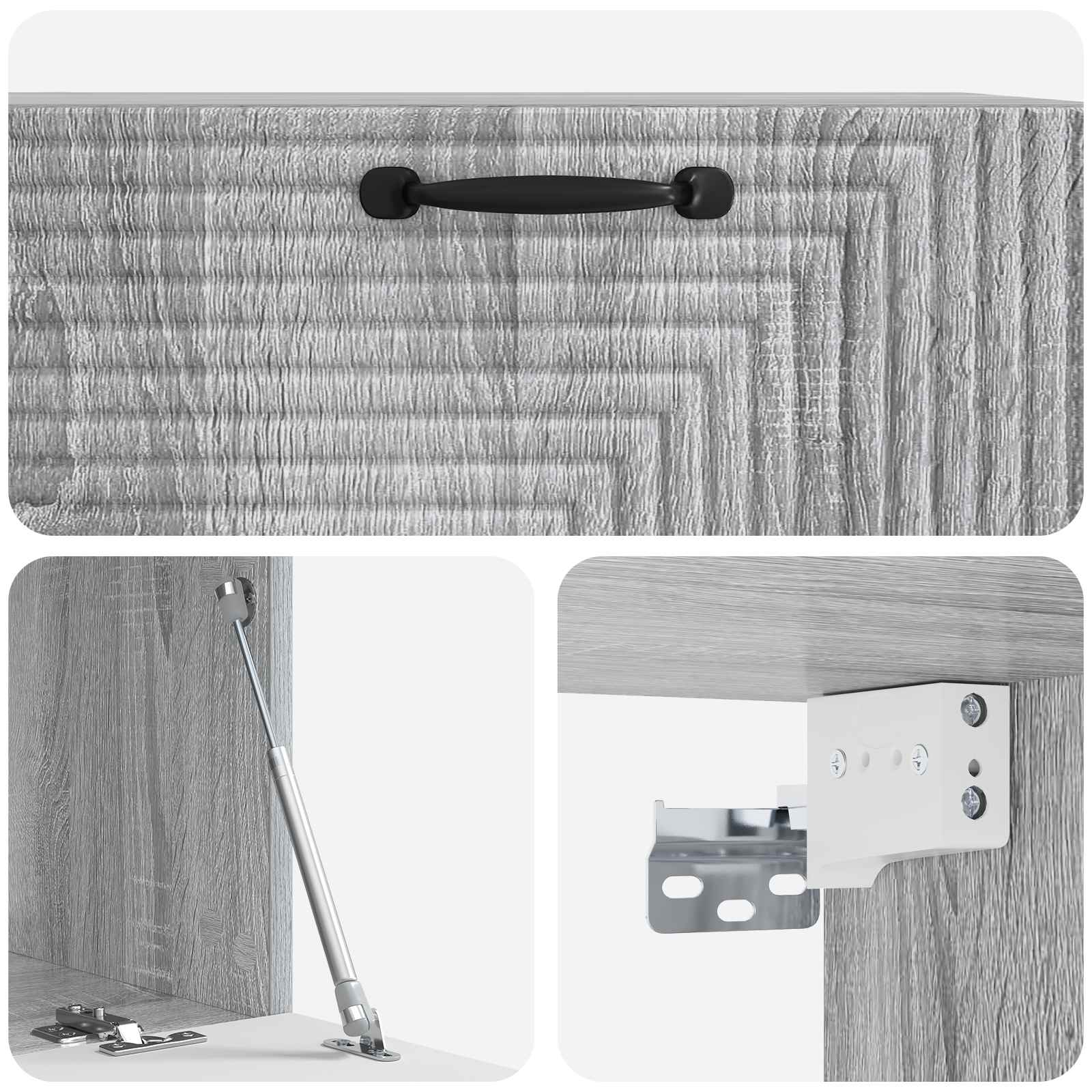 TV ormar za zid Siva sonoma 78,5 x 41 x 30 cm Konstruirano drvo