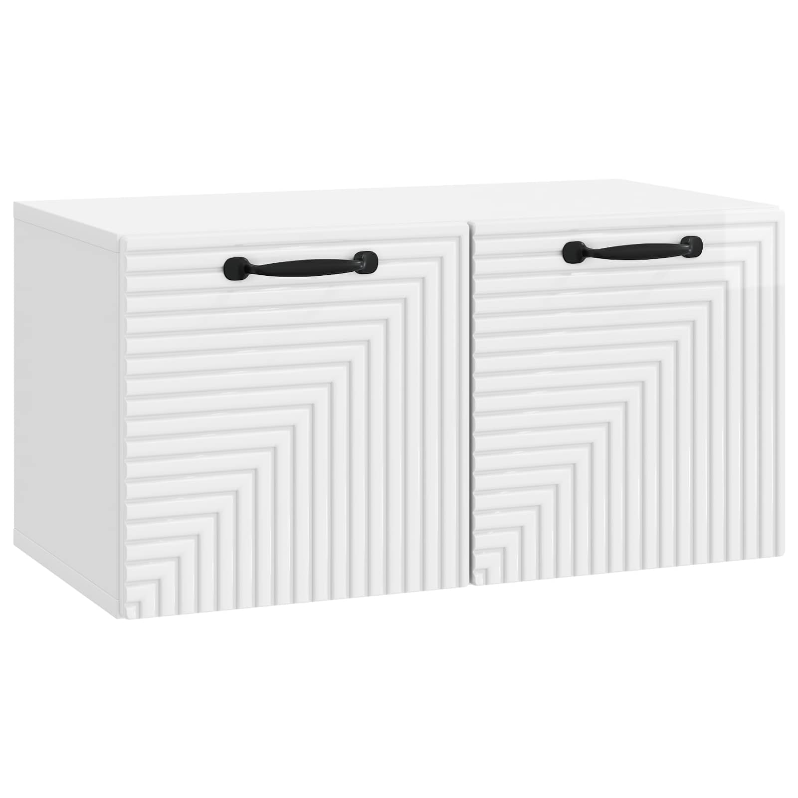 TV ormar za zid Zidne Bijela visokog sjaja 59,5 x 31 x 30 cm