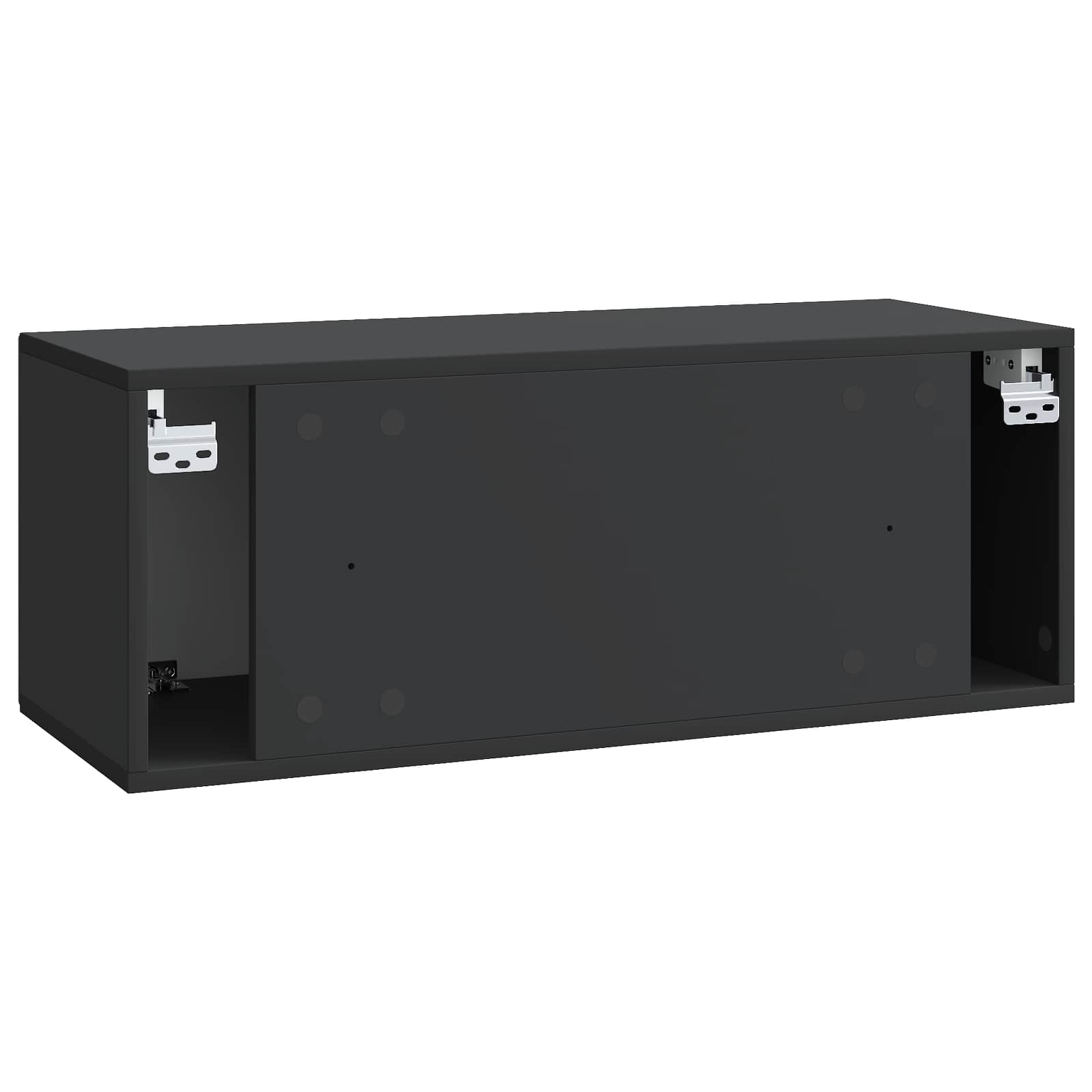 TV ormar za zid Zidne Crna 78,5 x 31 x 30 cm Konstruirano drvo