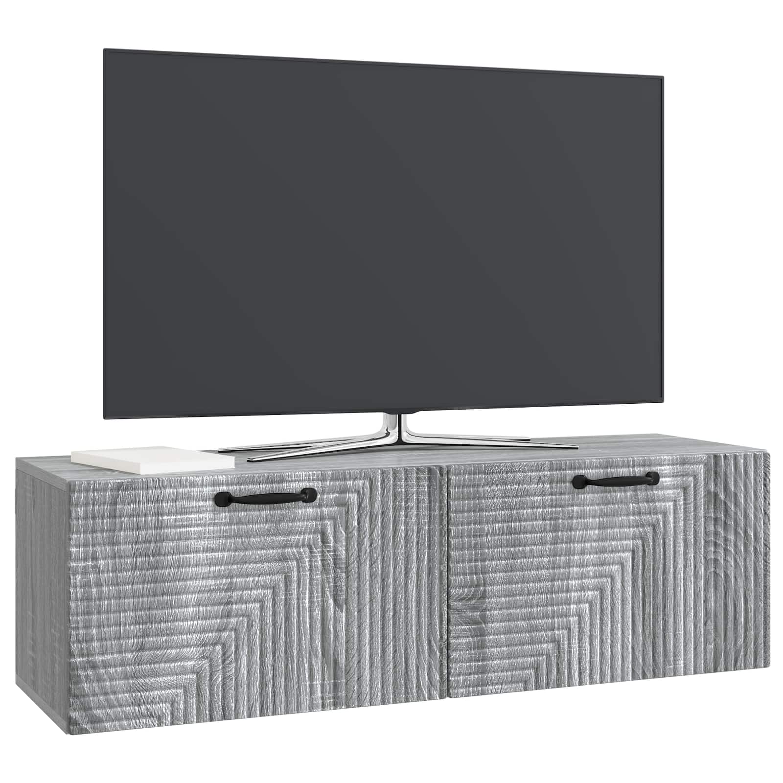 TV ormar za zid Siva sonoma 98 x 31 x 30 cm Konstruirano drvo