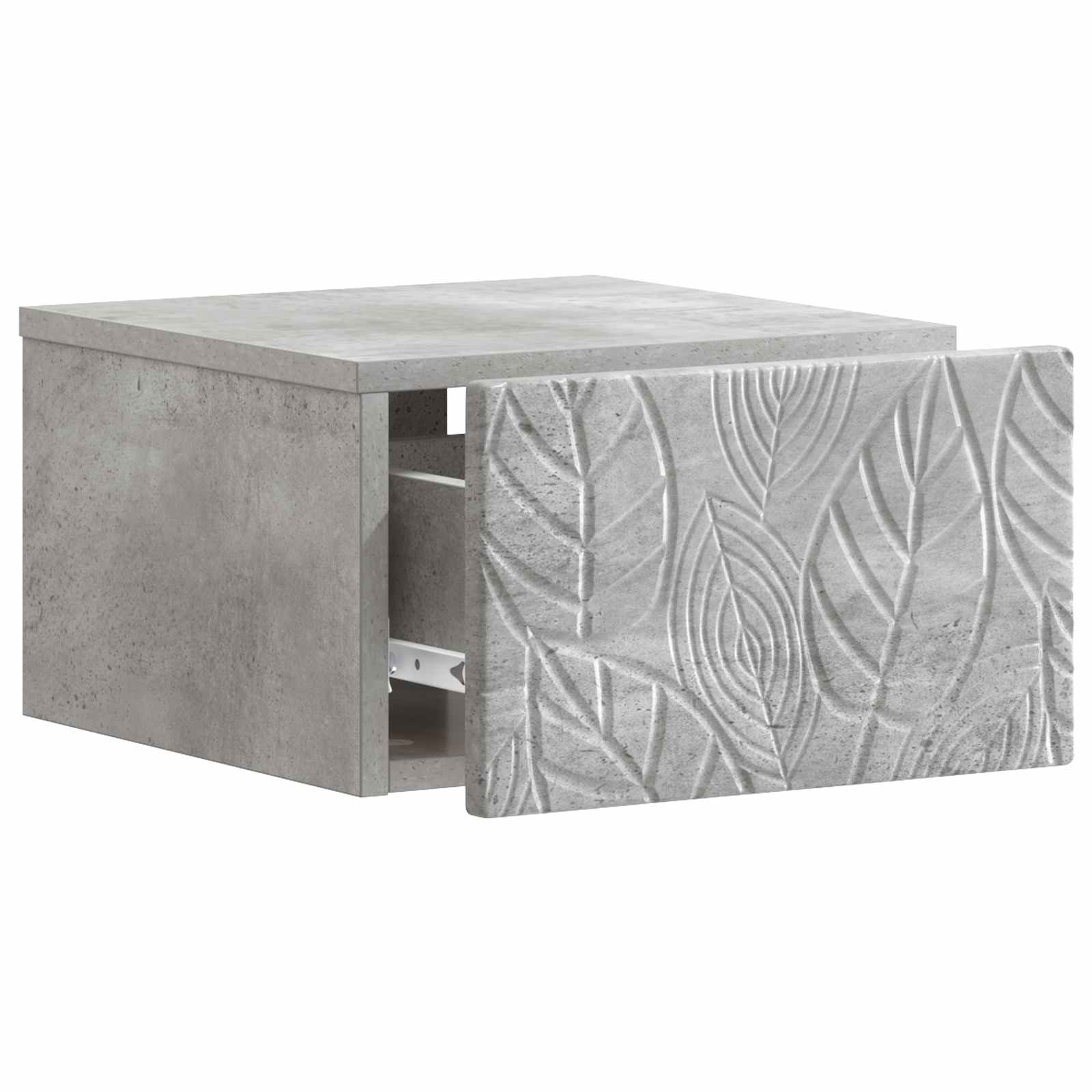 Stolna montirana na zid 2 pcs Betonska siva 34,5 x 33 x 20 cm