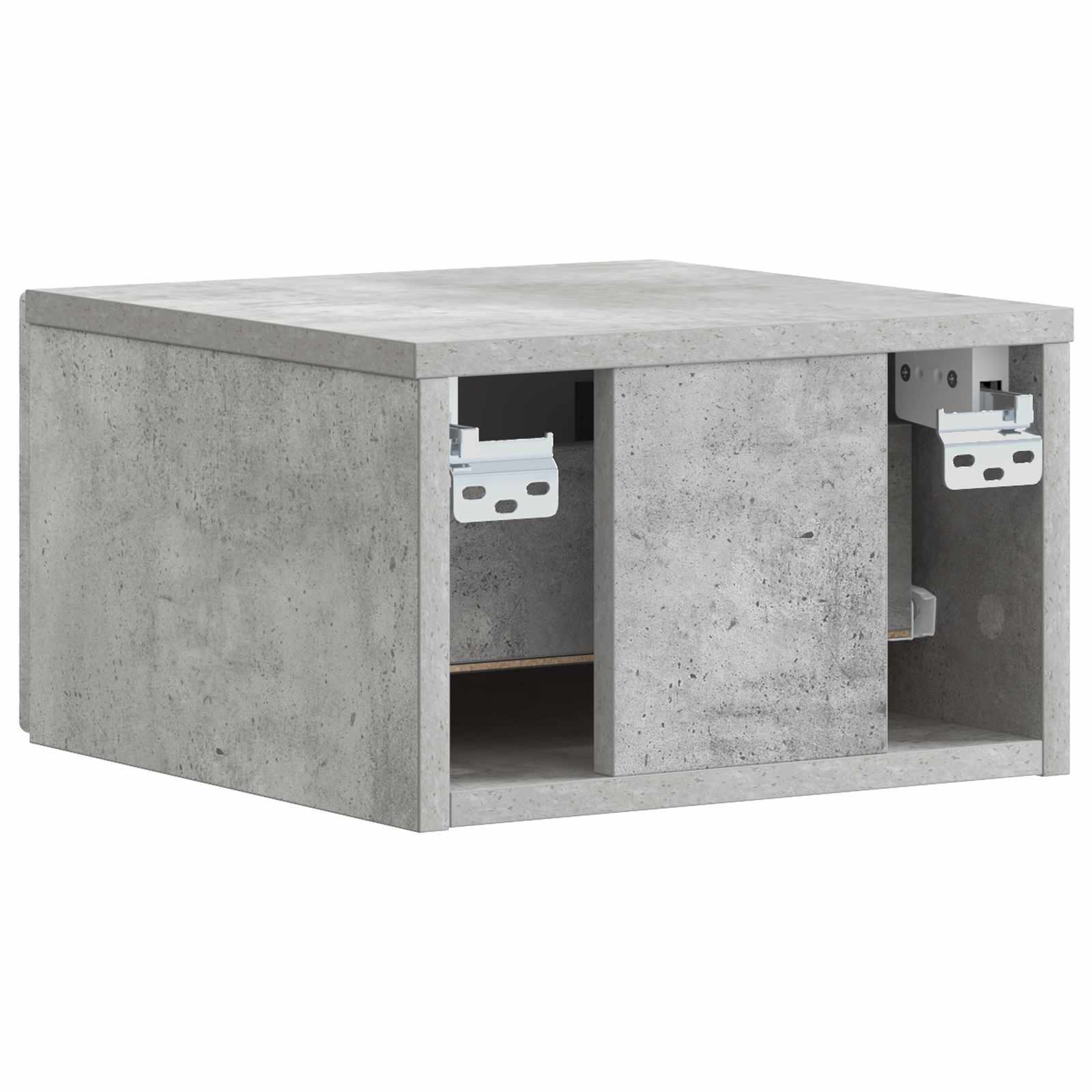 Stolna montirana na zid 2 pcs Betonska siva 34,5 x 33 x 20 cm