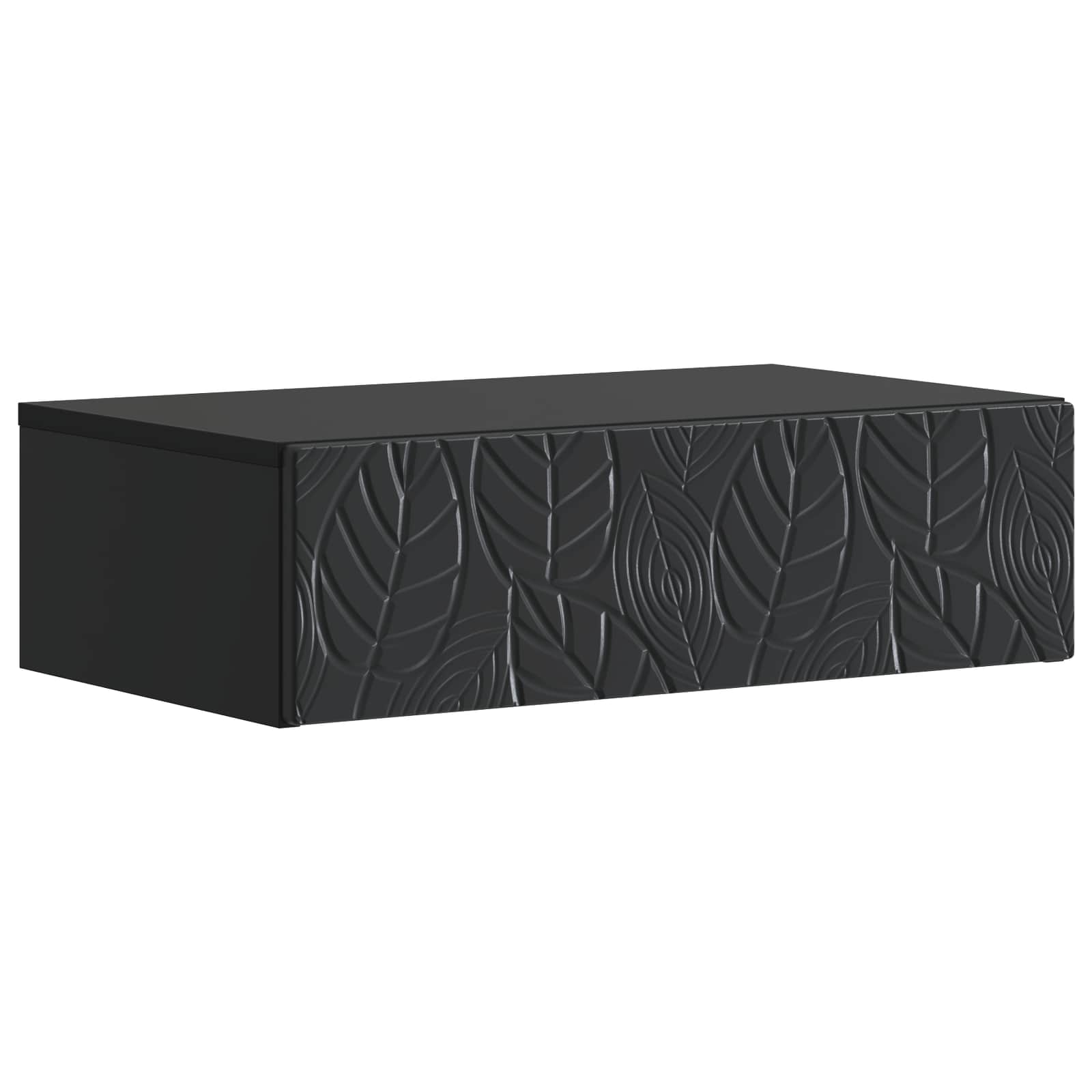Stolna montirana na zid Crna 59 x 34,5 x 17 cm