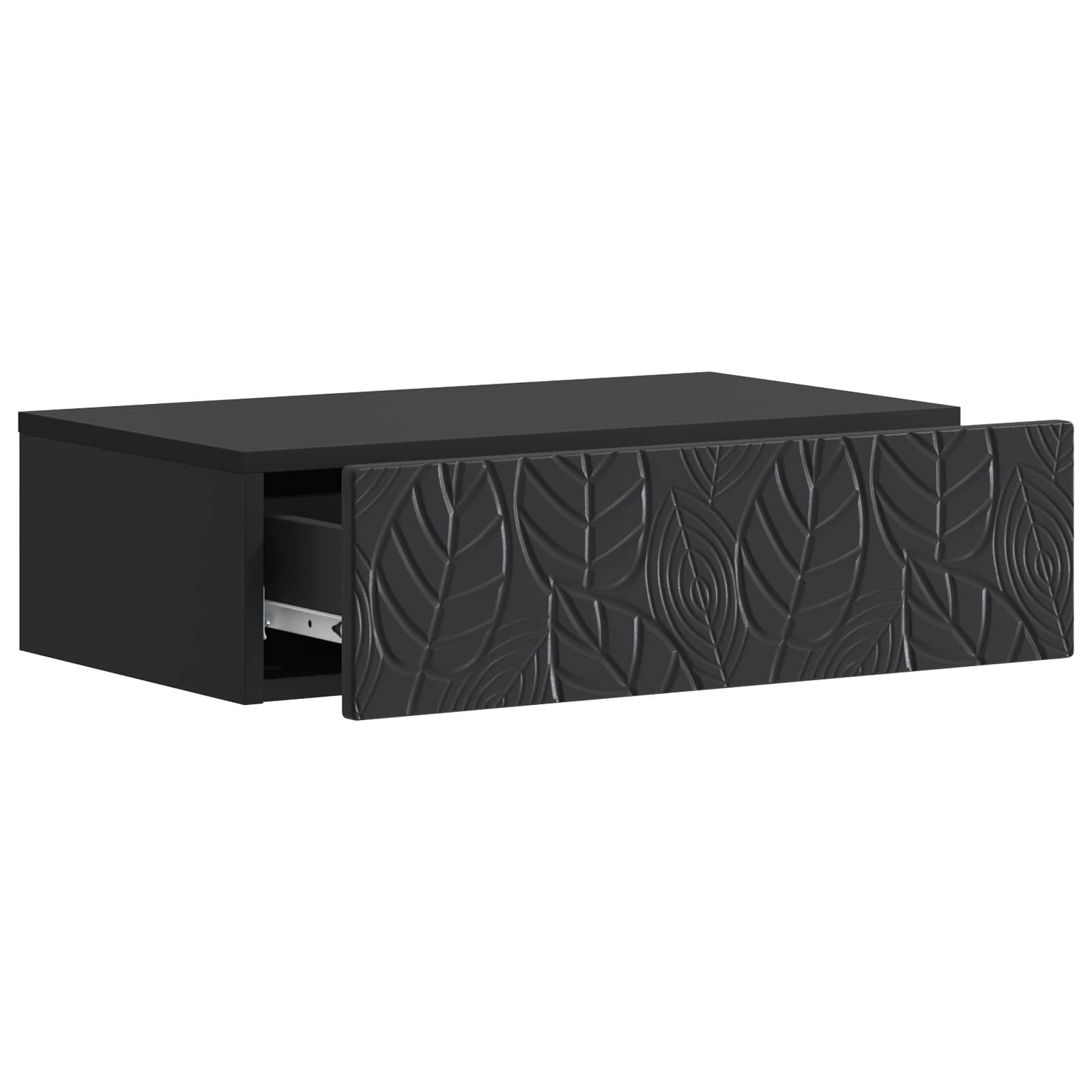 Stolna montirana na zid Crna 59 x 34,5 x 17 cm