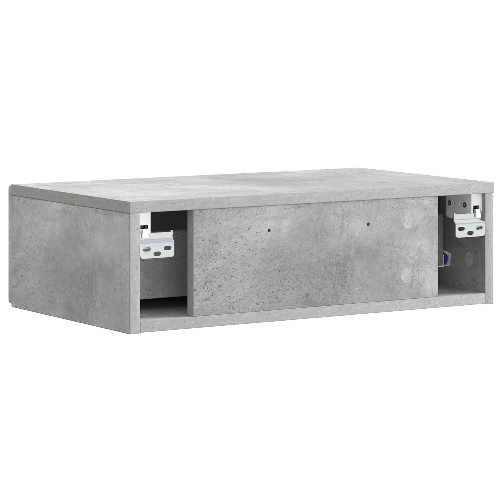 Stolna montirana na zid Betonska siva 59 x 34,5 x 17 cm