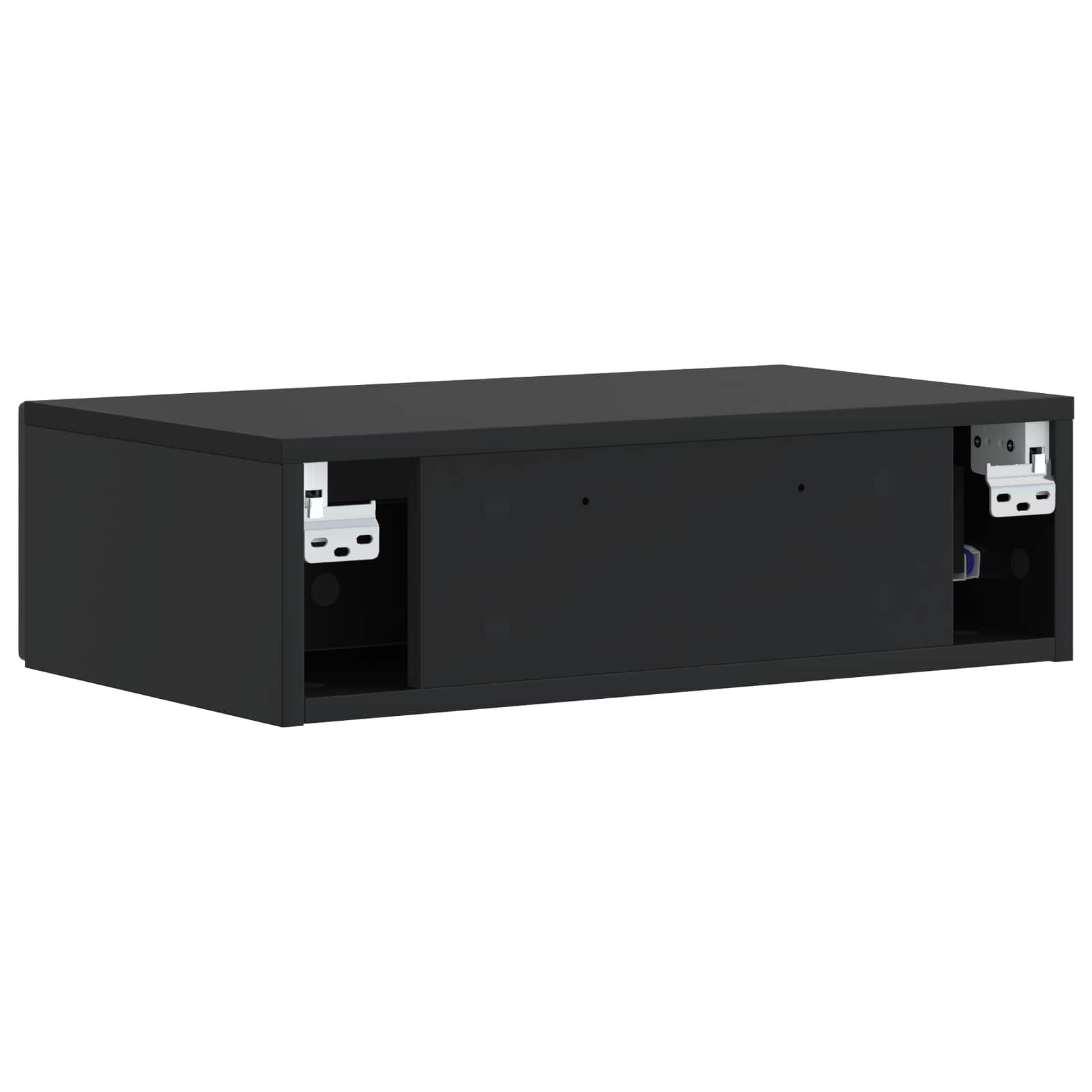 Stolna montirana na zid Crna 87,5 x 34,5 x 17 cm