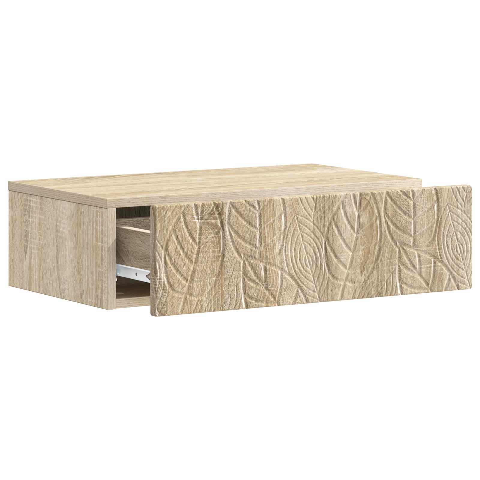 Stolna montirana na zid Hrast sonoma 87,5 x 34,5 x 17 cm