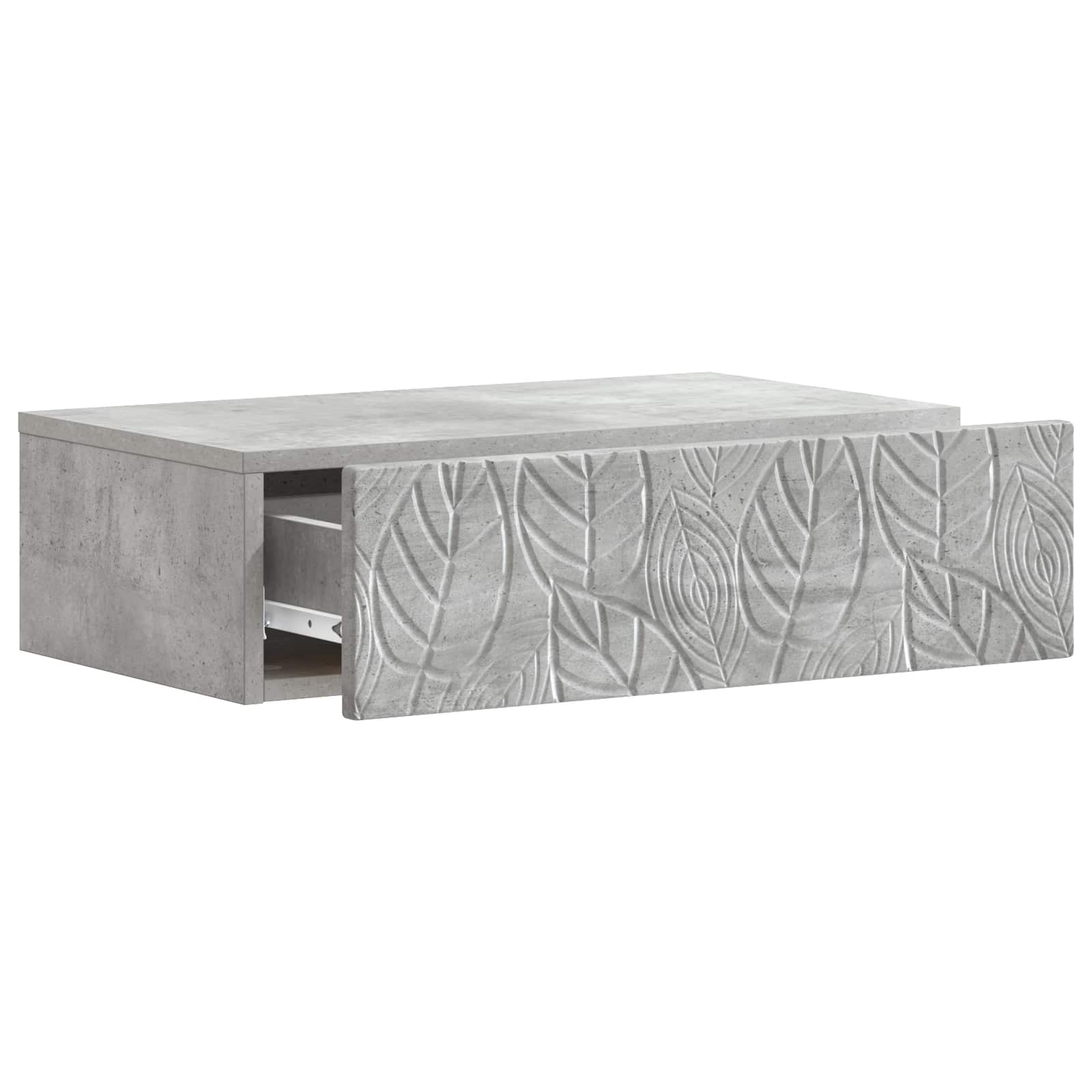 Stolna montirana na zid Betonska siva 87,5 x 34,5 x 17 cm