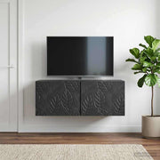 TV ormar za zid 59,5 x 41 x 30 cm Crna Konstruirano drvo Zidne