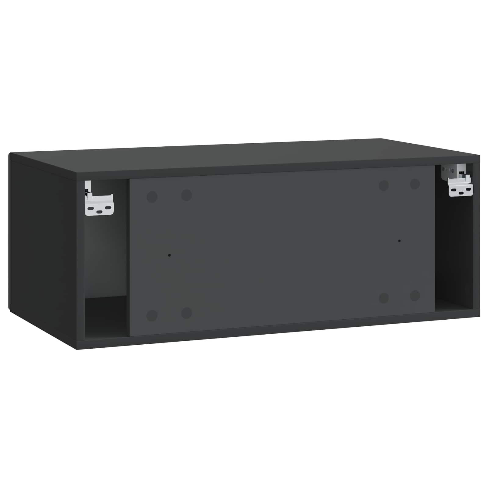 TV ormar za zid 59,5 x 41 x 30 cm Crna Konstruirano drvo Zidne