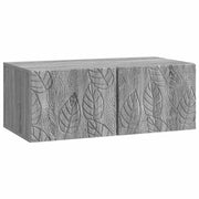 TV ormar za zid 59,5 x 41 x 30 cm Siva Sonoma Konstruirano drvo