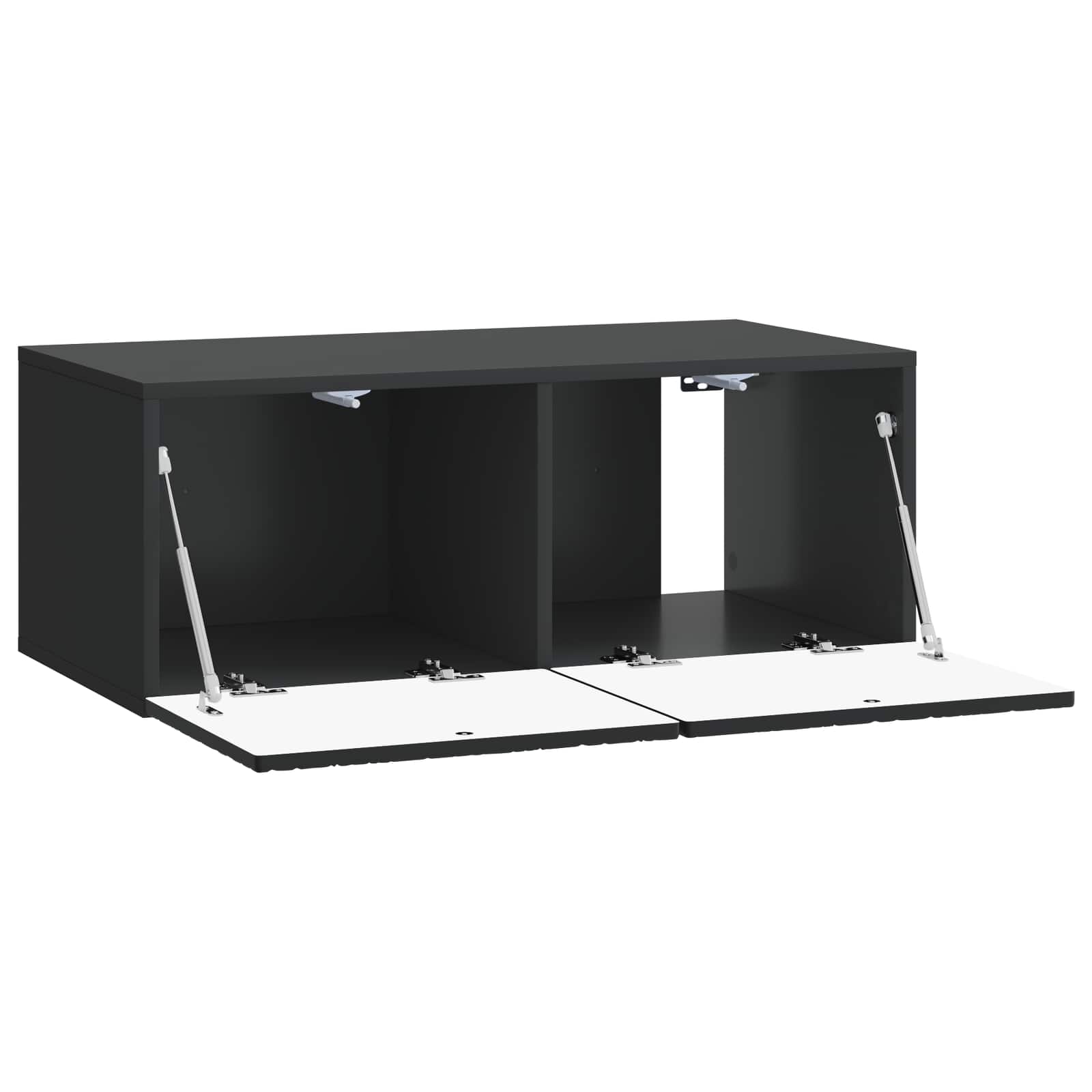 TV ormar za zid 98 x 41 x 30 cm Crna Konstruirano drvo Zidne