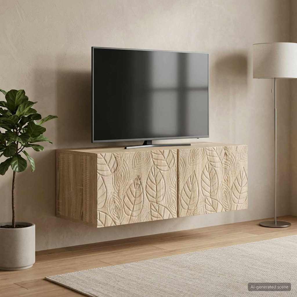 TV ormar za zid 98 x 41 x 30 cm Hrast sonoma Konstruirano drvo