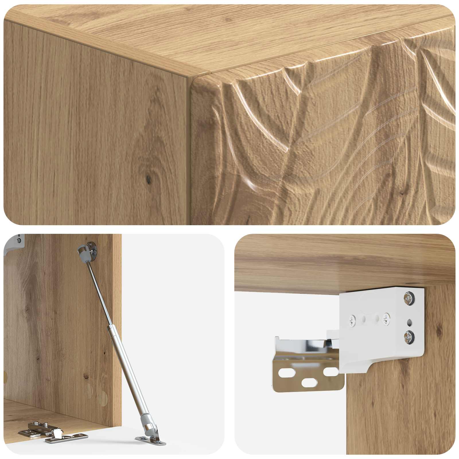 TV ormar za zid 98 x 41 x 30 cm Hrast artisan Konstruirano drvo