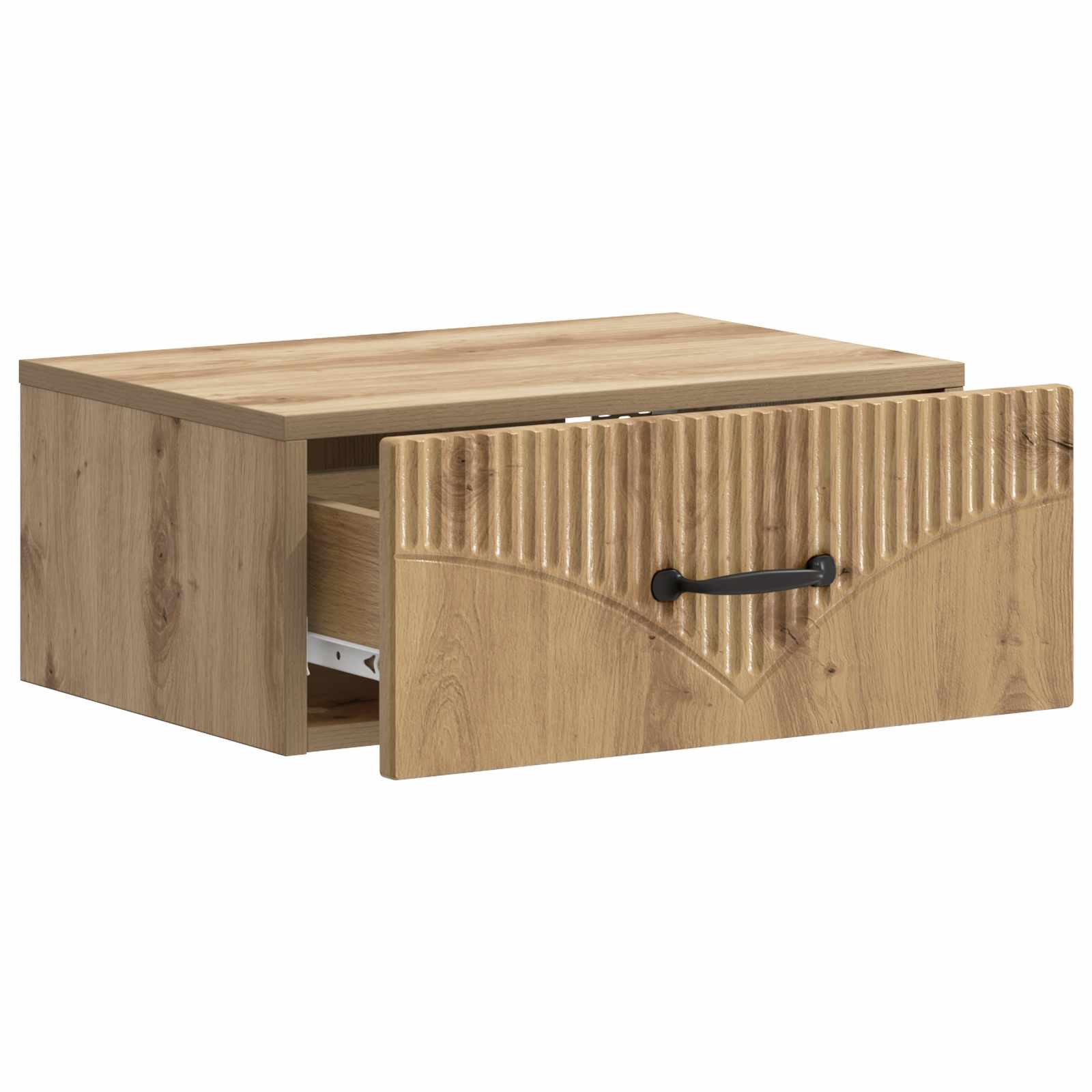 Noćni ormarić za montažu na zid s ladicama 2 pcs Hrast artisan