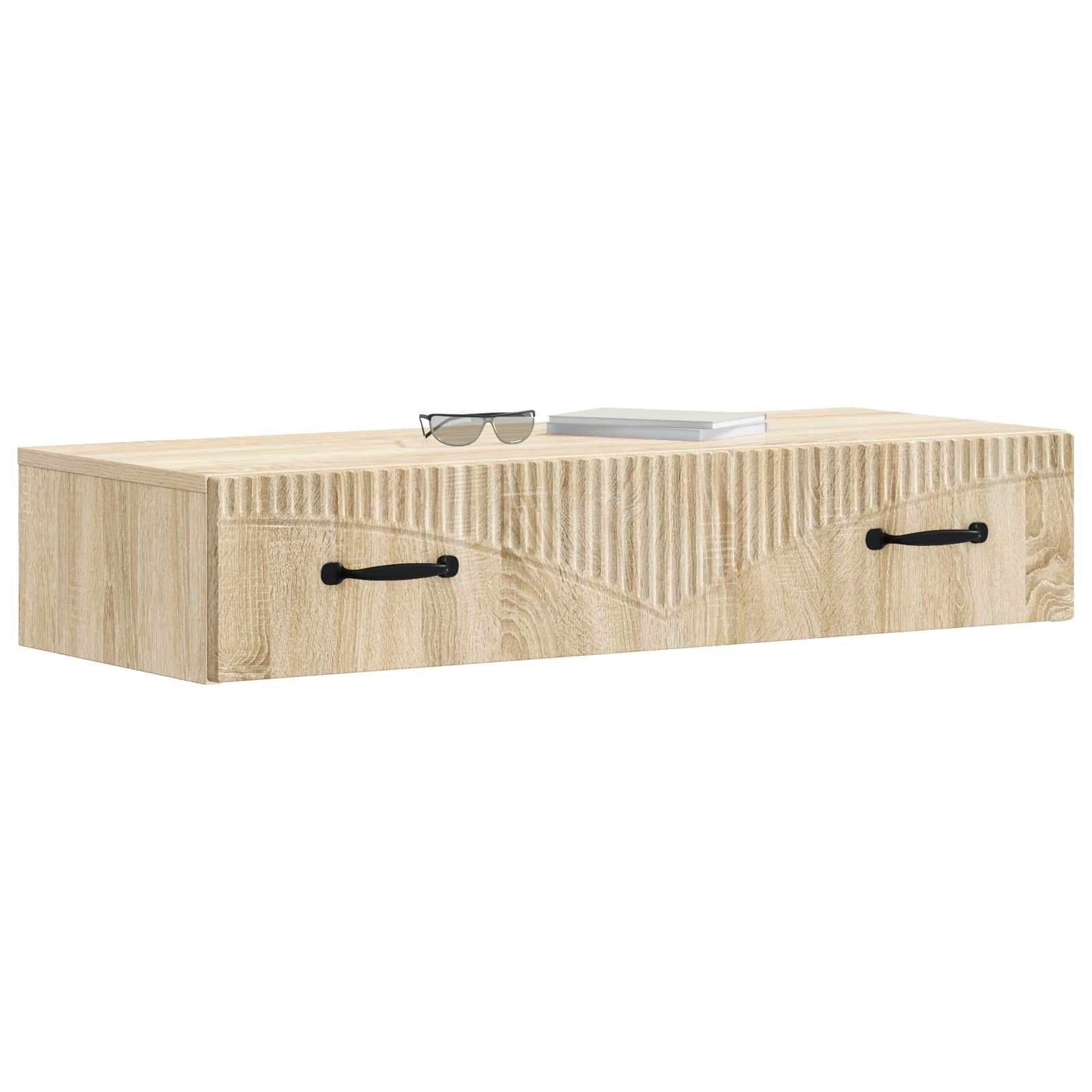 Stolna montirana na zid Hrast sonoma 87,5 x 34,5 x 17 cm