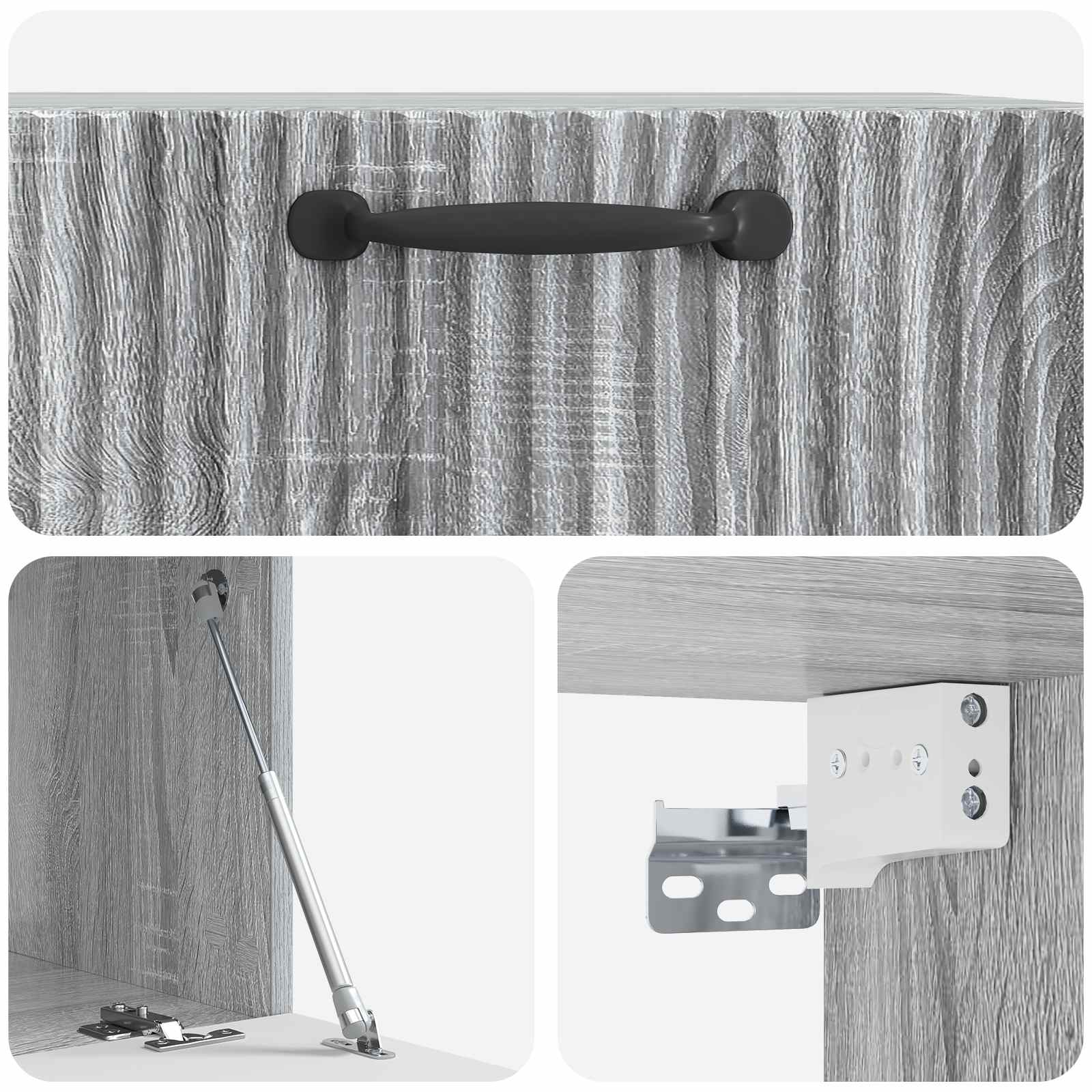 TV ormar za zid Siva sonoma 59,5 x 41 x 30 cm Konstruirano drvo