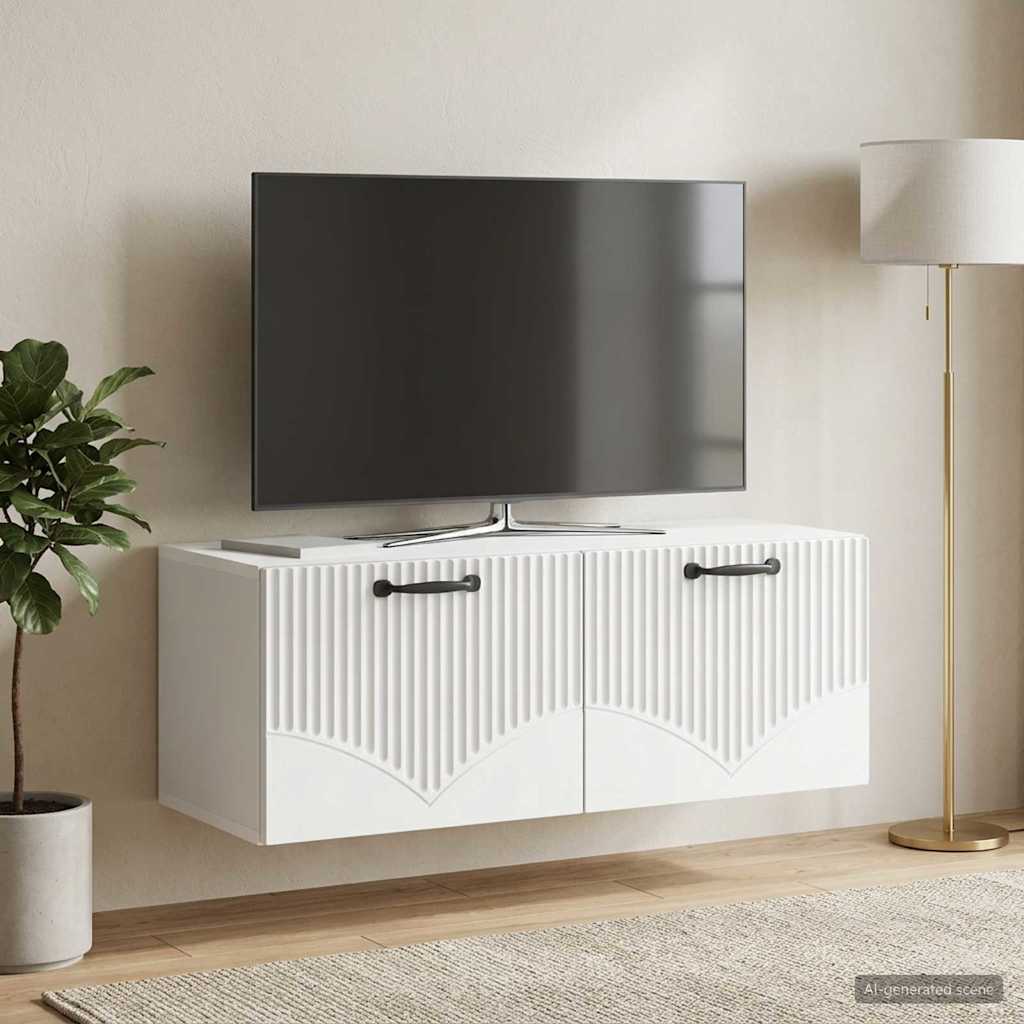 TV ormar za zid Bijela 78,5 x 31 x 30 cm Konstruirano drvo