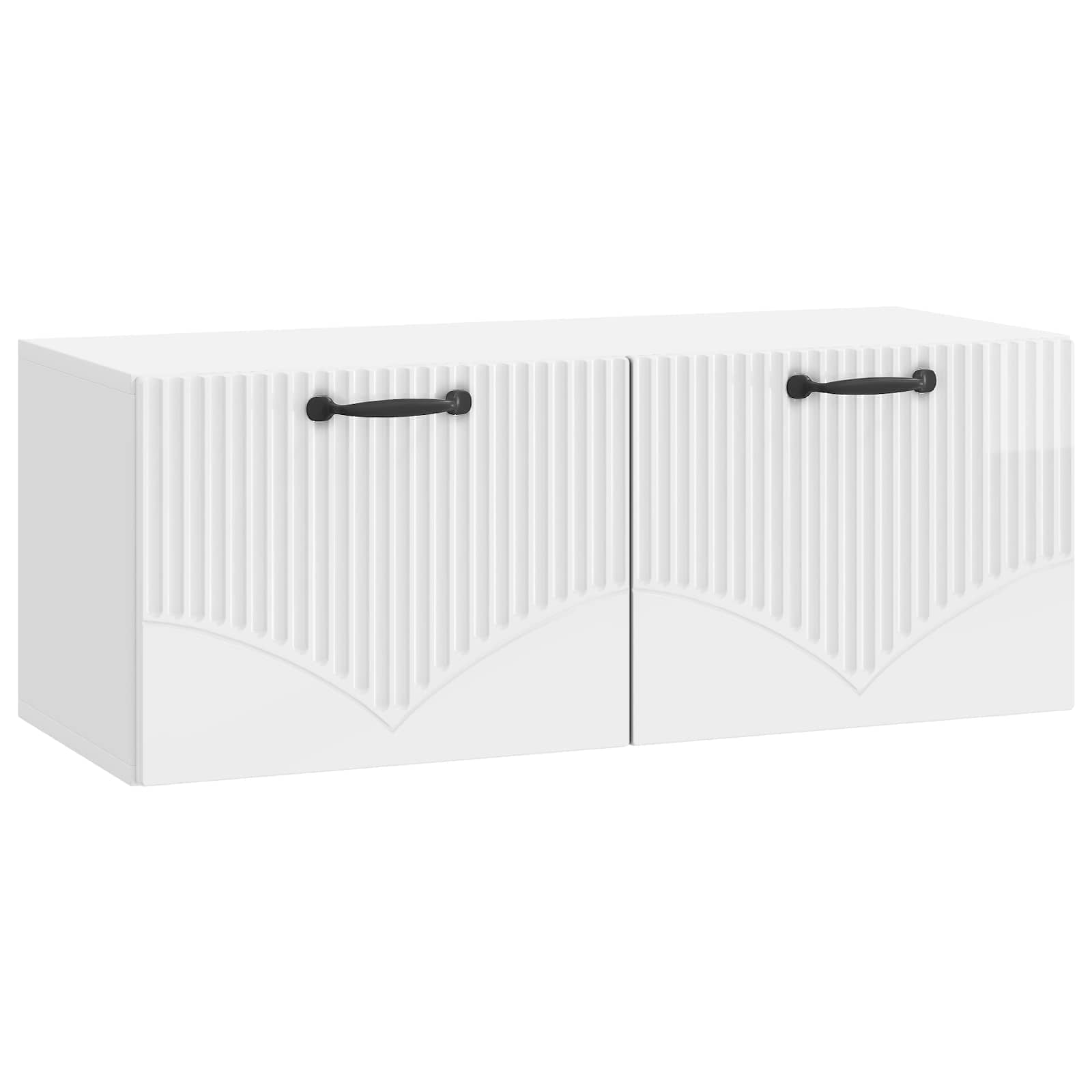 TV ormar za zid Zidne Bijela visokog sjaja 78,5 x 31 x 30 cm
