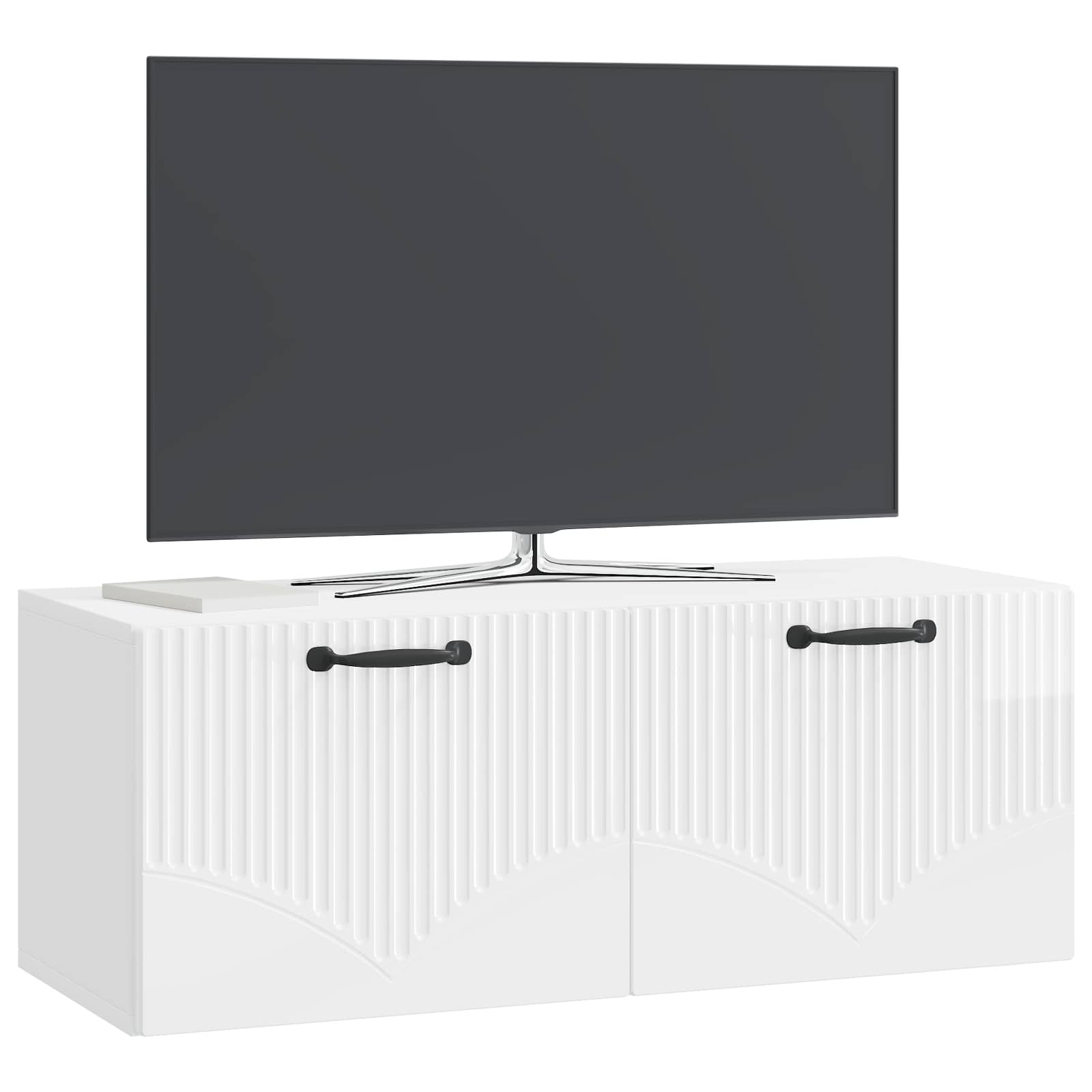 TV ormar za zid Zidne Bijela visokog sjaja 78,5 x 31 x 30 cm