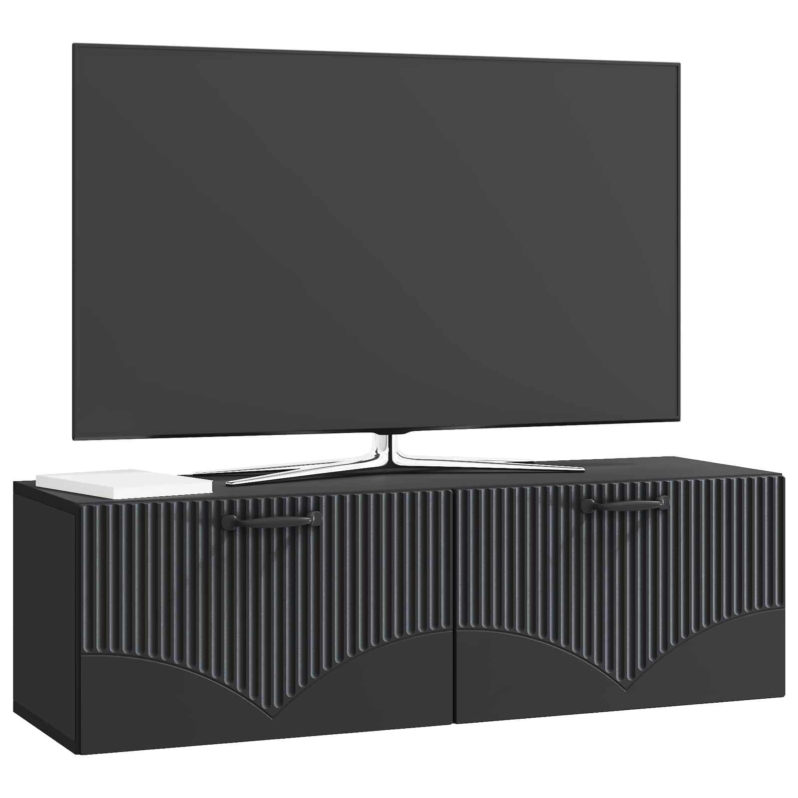 TV ormar za zid Zidne Crna 98 x 31 x 30 cm Konstruirano drvo