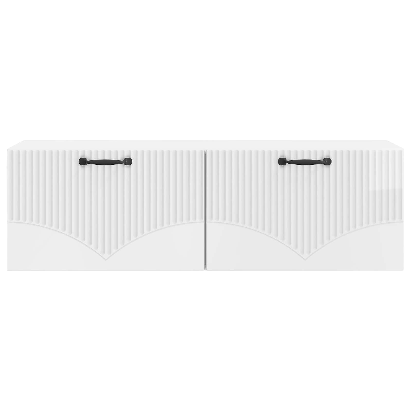 TV ormar za zid Zidne Bijela visokog sjaja 98 x 31 x 30 cm