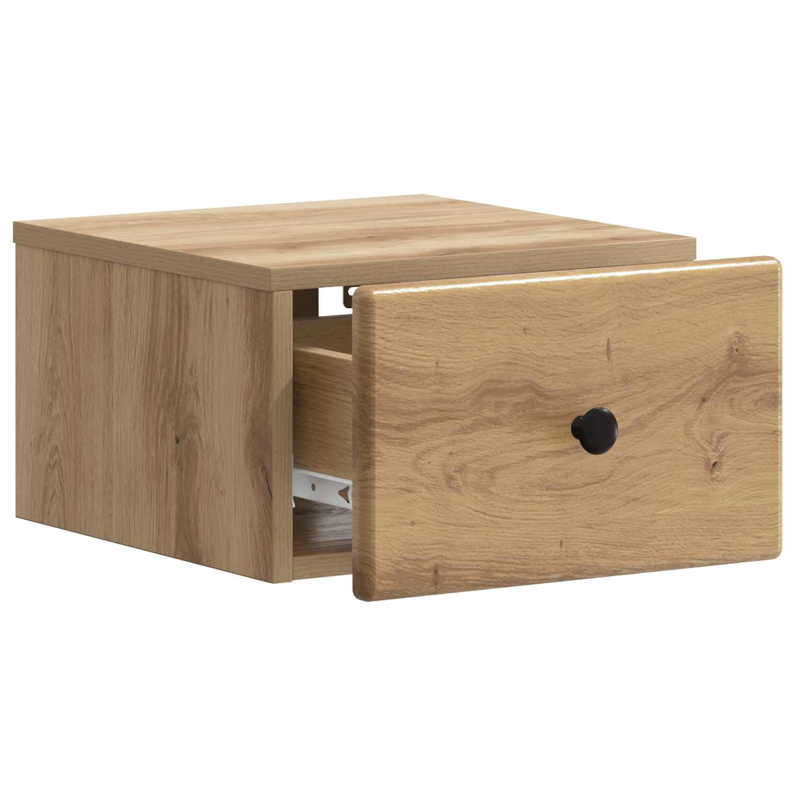 Noćni ormarić za montažu na zid s ladicama 2 pcs Hrast artisan