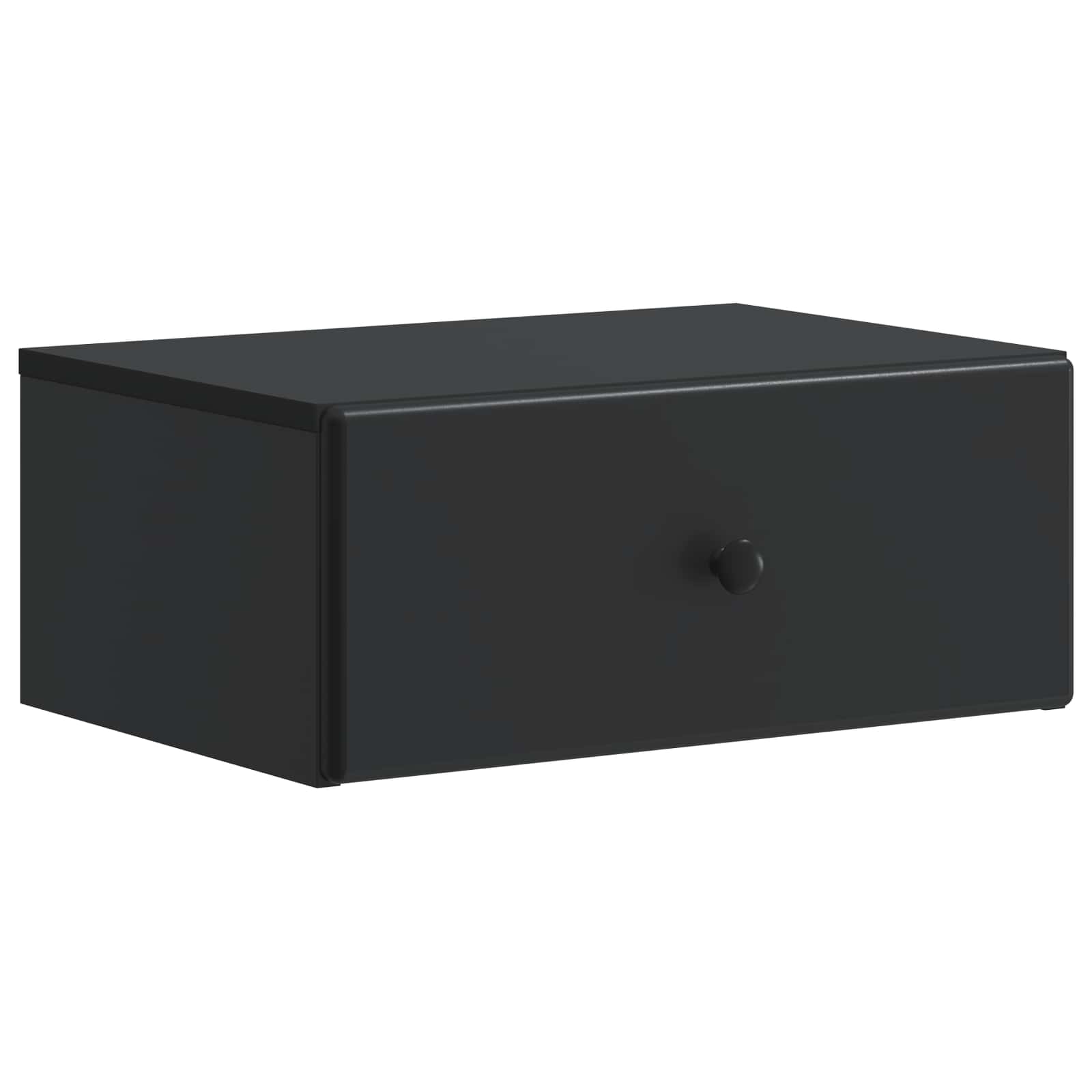 Noćni ormarić za montažu na zid 2 pcs Crna 49 x 34,5 x 20 cm