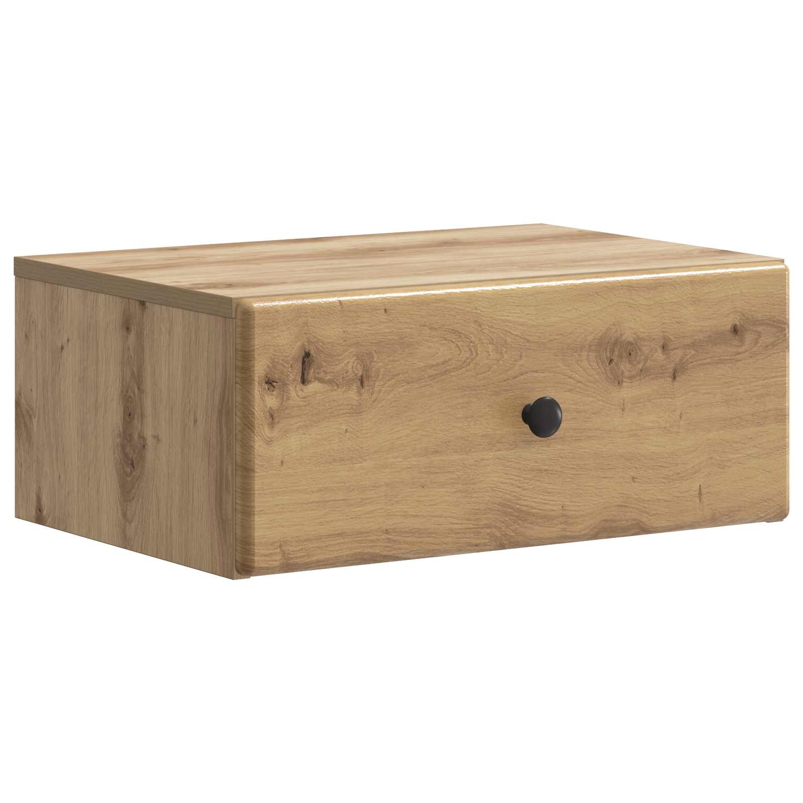 Noćni ormarić za montažu na zid s ladicama 2 pcs Hrast artisan