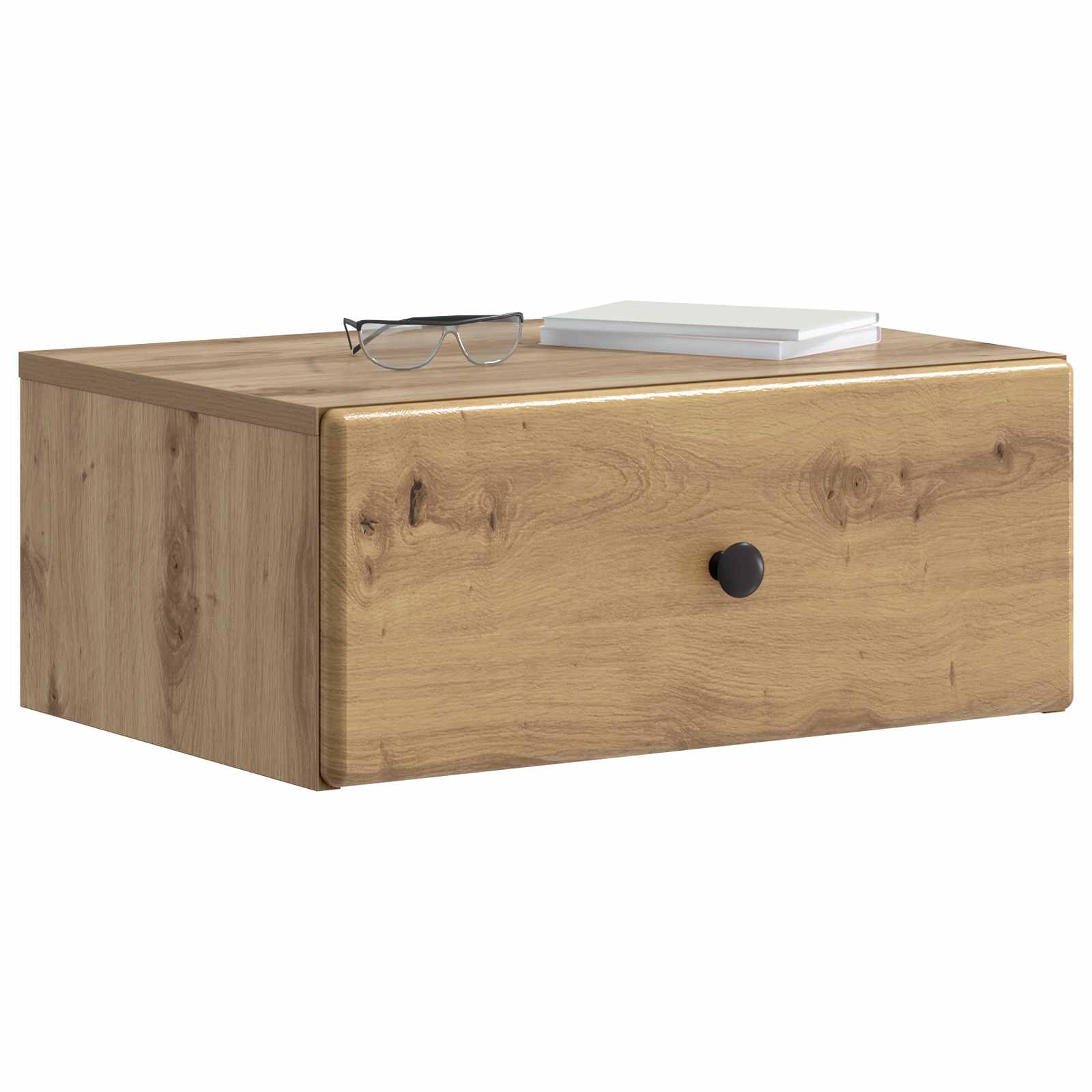 Noćni ormarić za montažu na zid s ladicama 2 pcs Hrast artisan