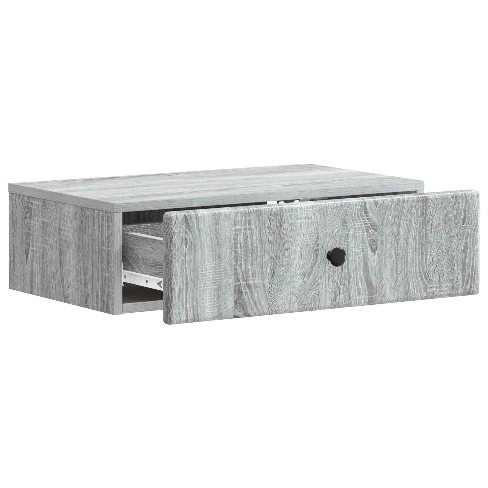 Stolna montirana na zid Siva sonoma 59 x 34,5 x 17 cm