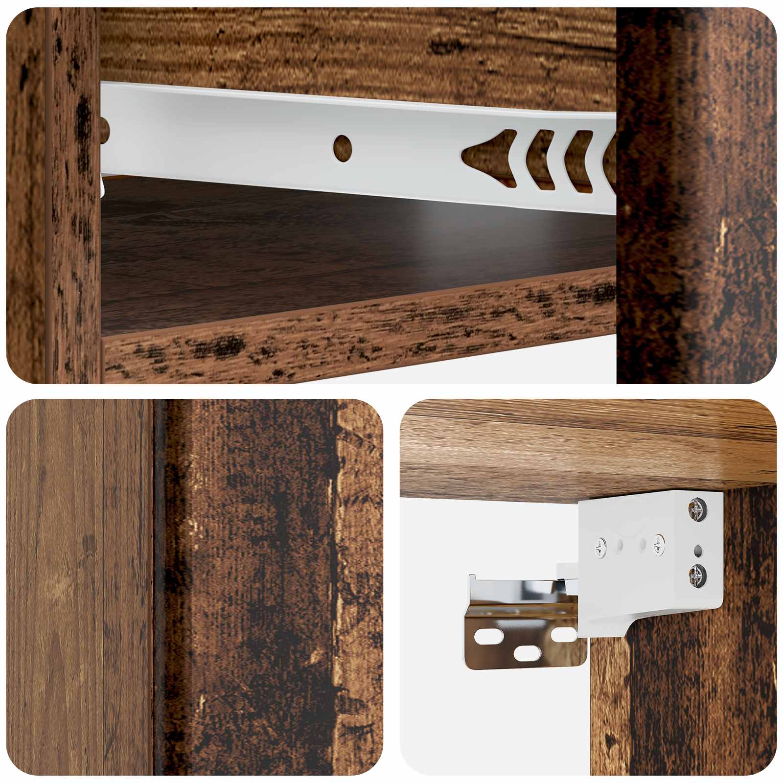 Stolna montirana na zid Staro drvo 59 x 34,5 x 17 cm