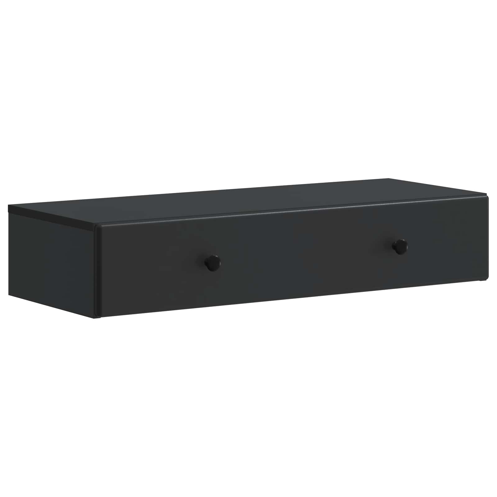 Stolna montirana na zid Crna 87,5 x 34,5 x 17 cm