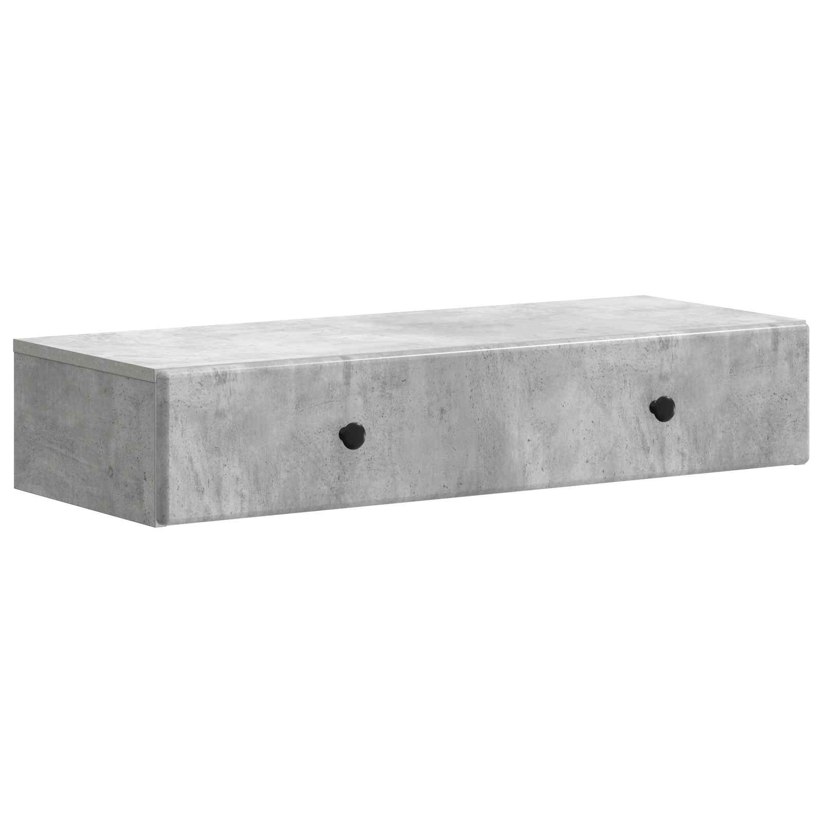 Stolna montirana na zid Betonska siva 87,5 x 34,5 x 17 cm