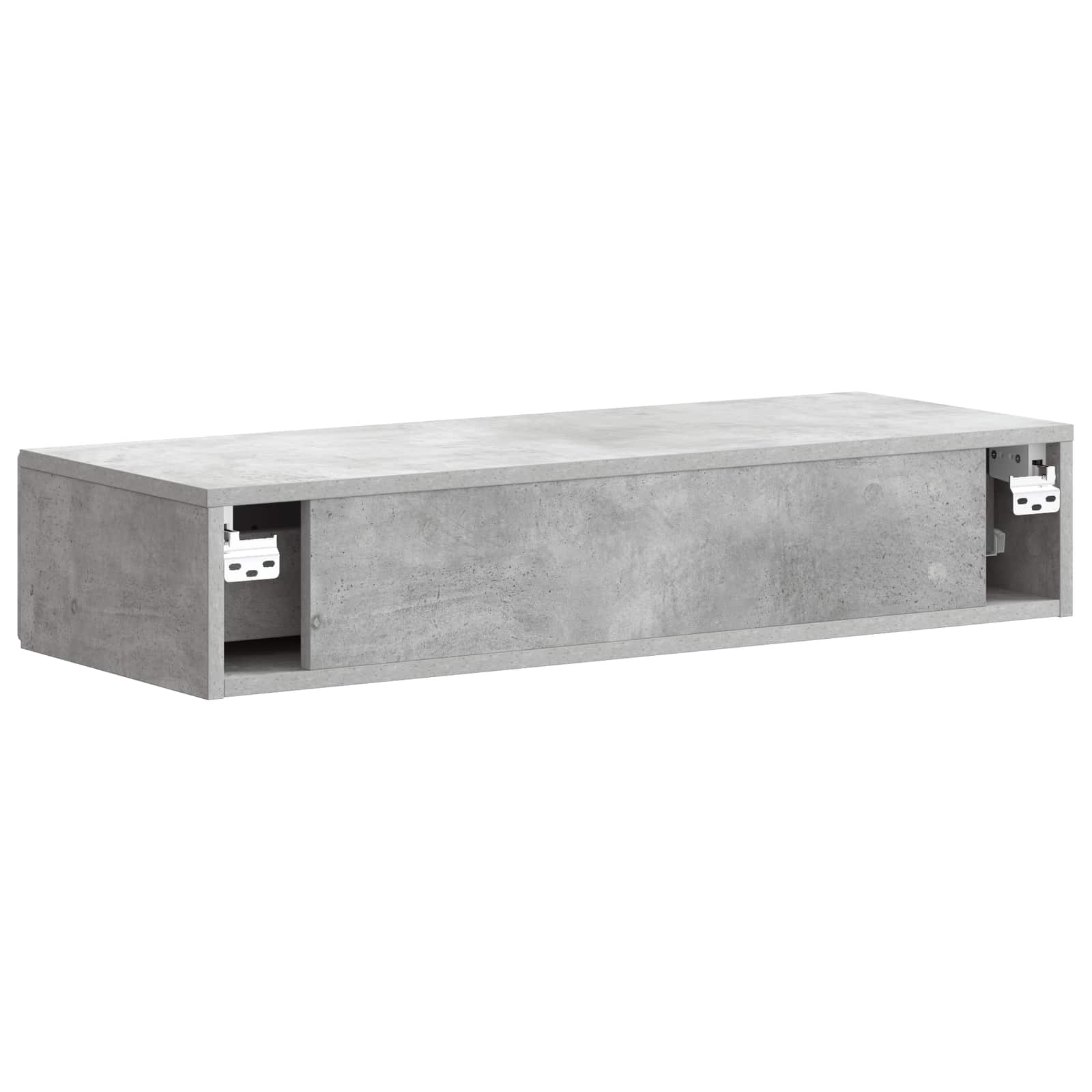 Stolna montirana na zid Betonska siva 87,5 x 34,5 x 17 cm