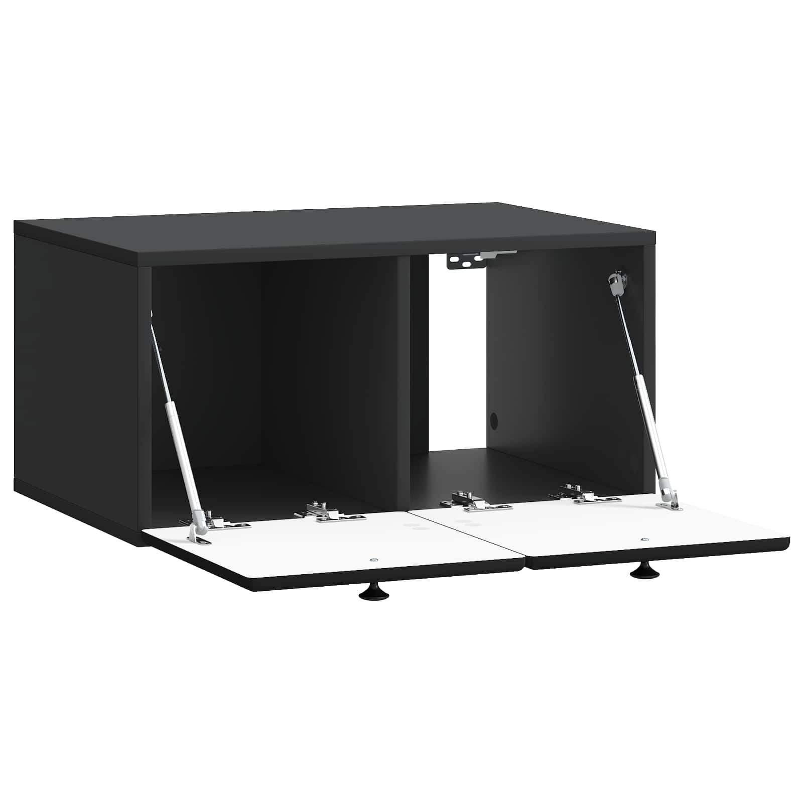 TV ormar za zid 59,5 x 41 x 30 cm Crna Konstruirano drvo Zidne