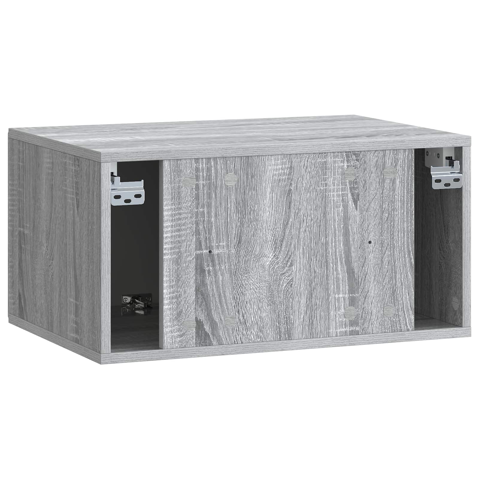 TV ormar za zid 59,5 x 41 x 30 cm Siva Sonoma Konstruirano drvo