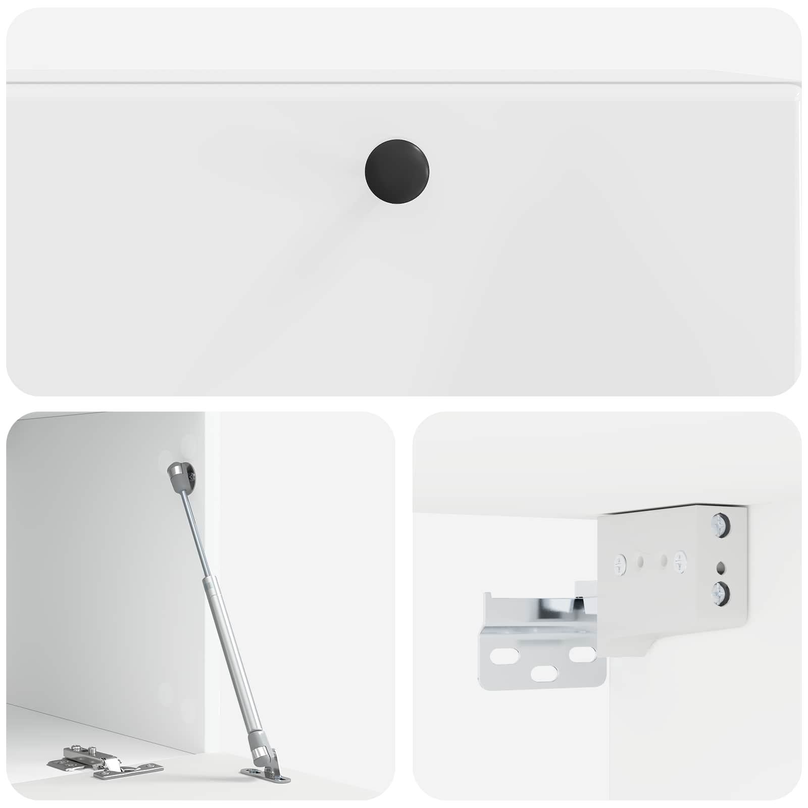 TV ormar za zid 78,5 x 41 x 30 cm Bijela visokog sjaja