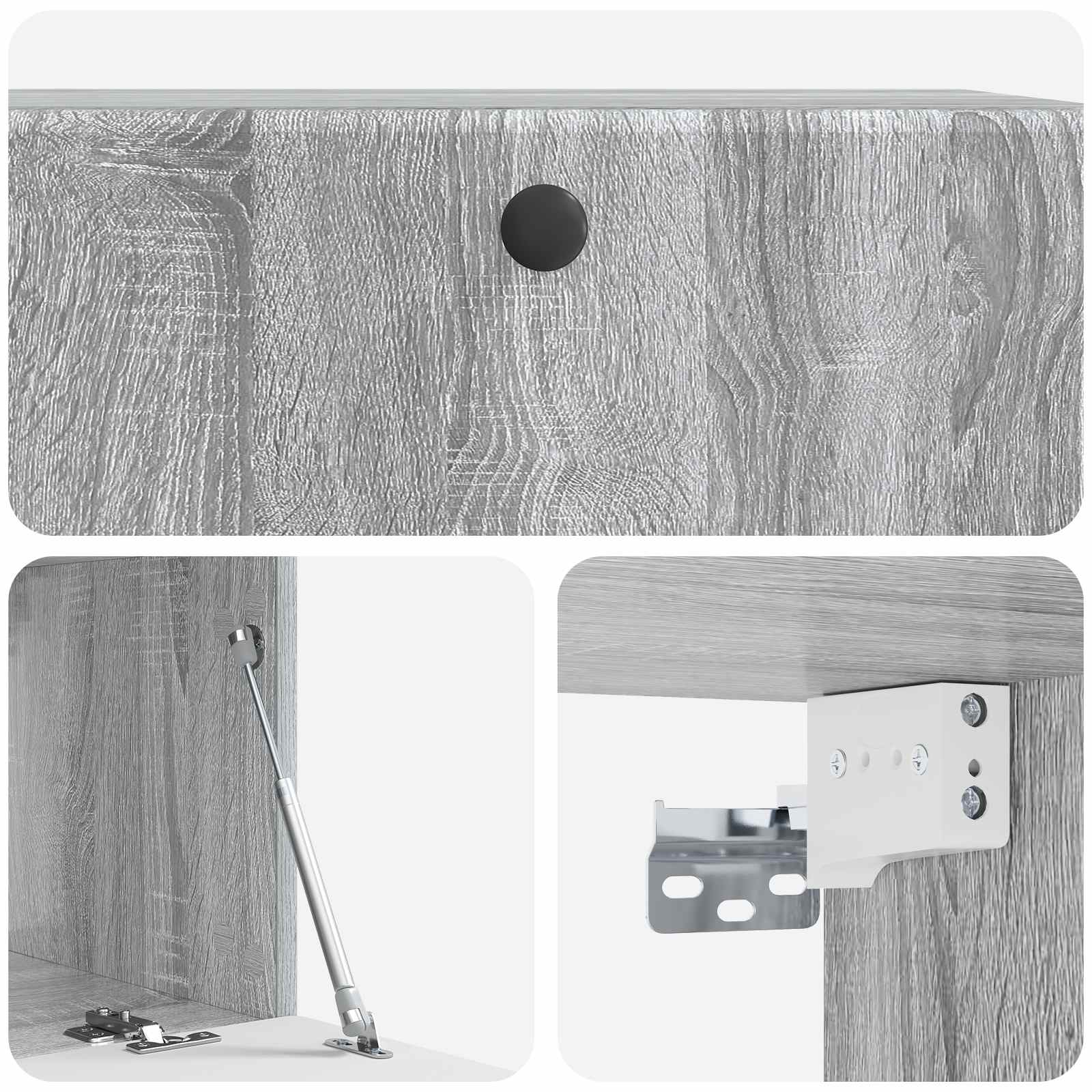 TV ormar za zid 78,5 x 41 x 30 cm Siva Sonoma Konstruirano drvo