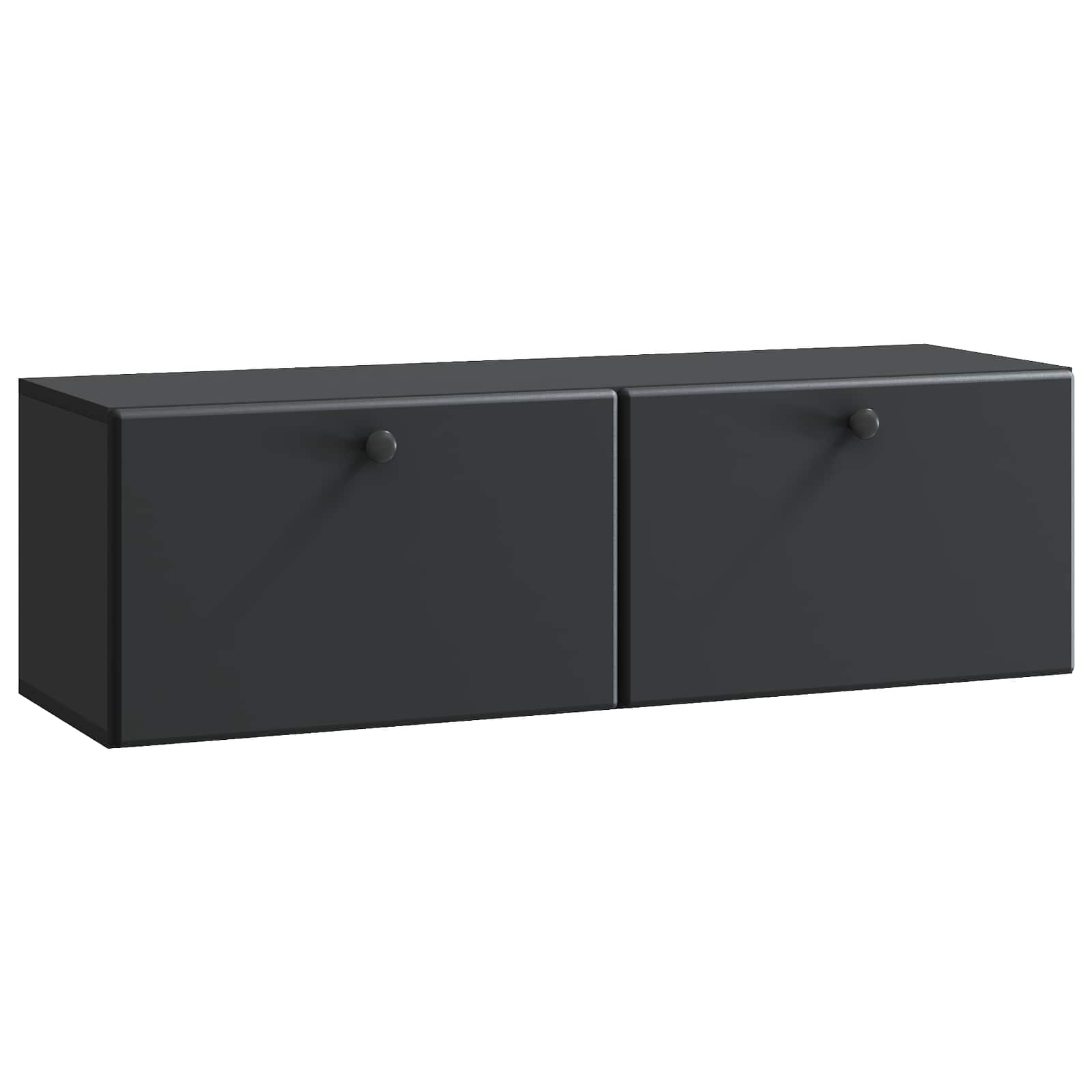 TV ormar za zid 98 x 31 x 30 cm Crna Konstruirano drvo Zidne