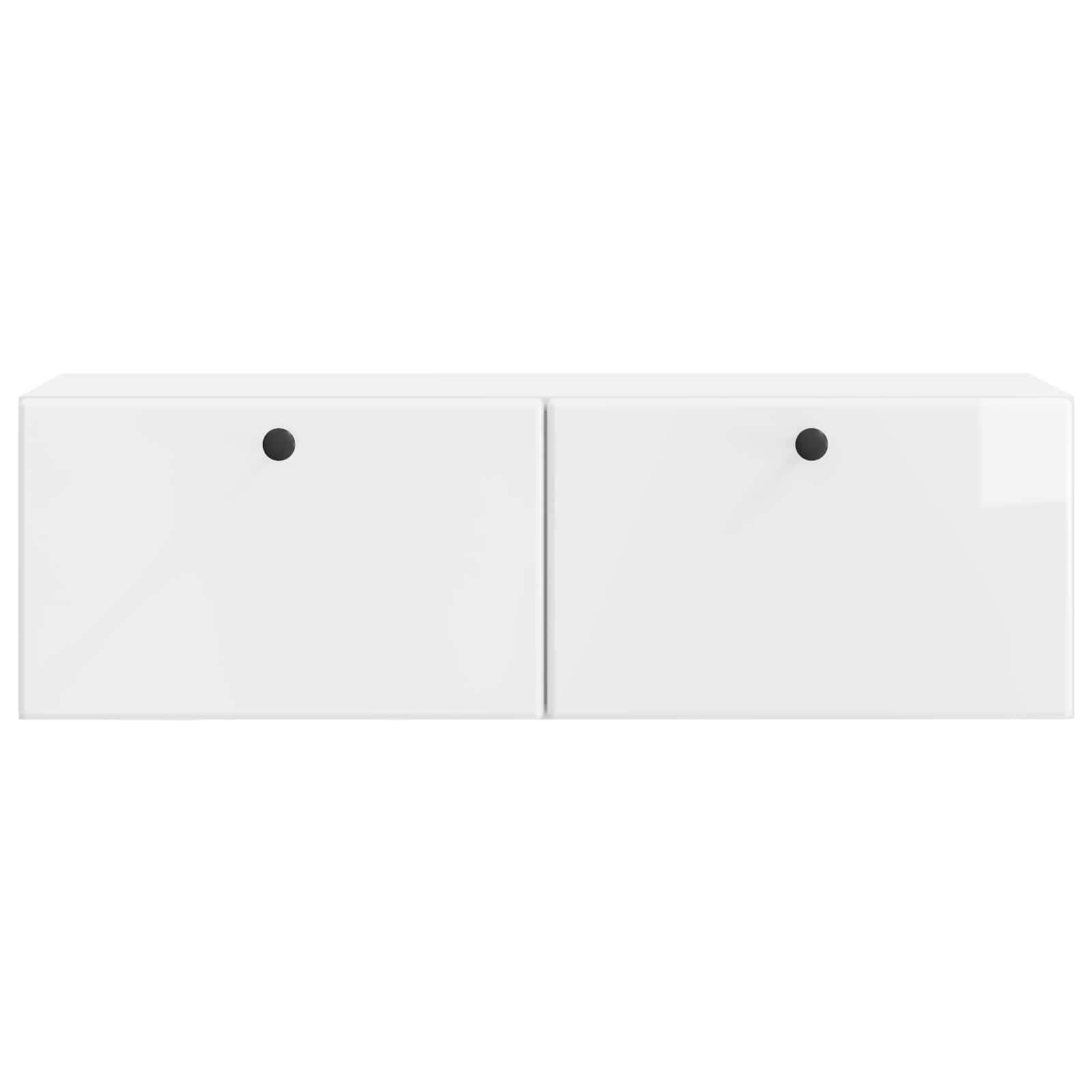 TV ormar za zid 98 x 31 x 30 cm Bijela visokog sjaja