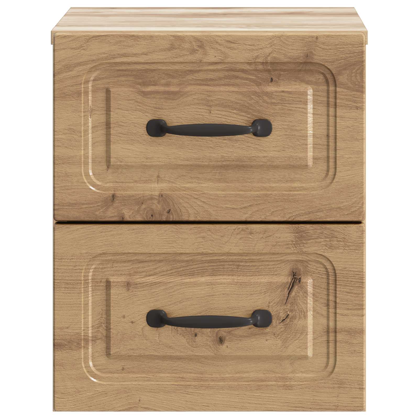 Noćni ormarić za montažu na zid s ladicama 2 pcs Hrast artisan