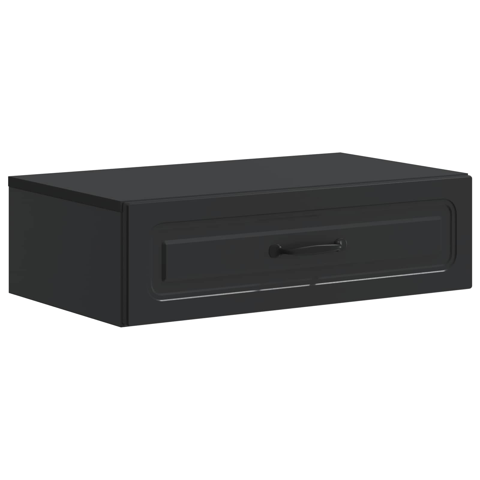 Stolna montirana na zid Crna 59 x 34,5 x 17 cm