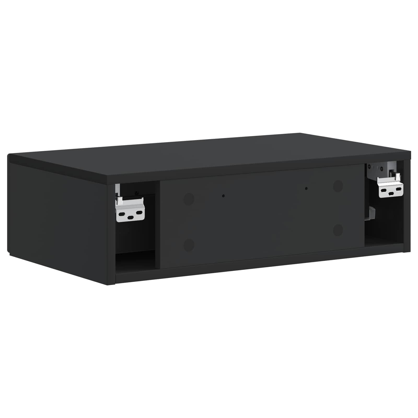 Stolna montirana na zid Crna 59 x 34,5 x 17 cm