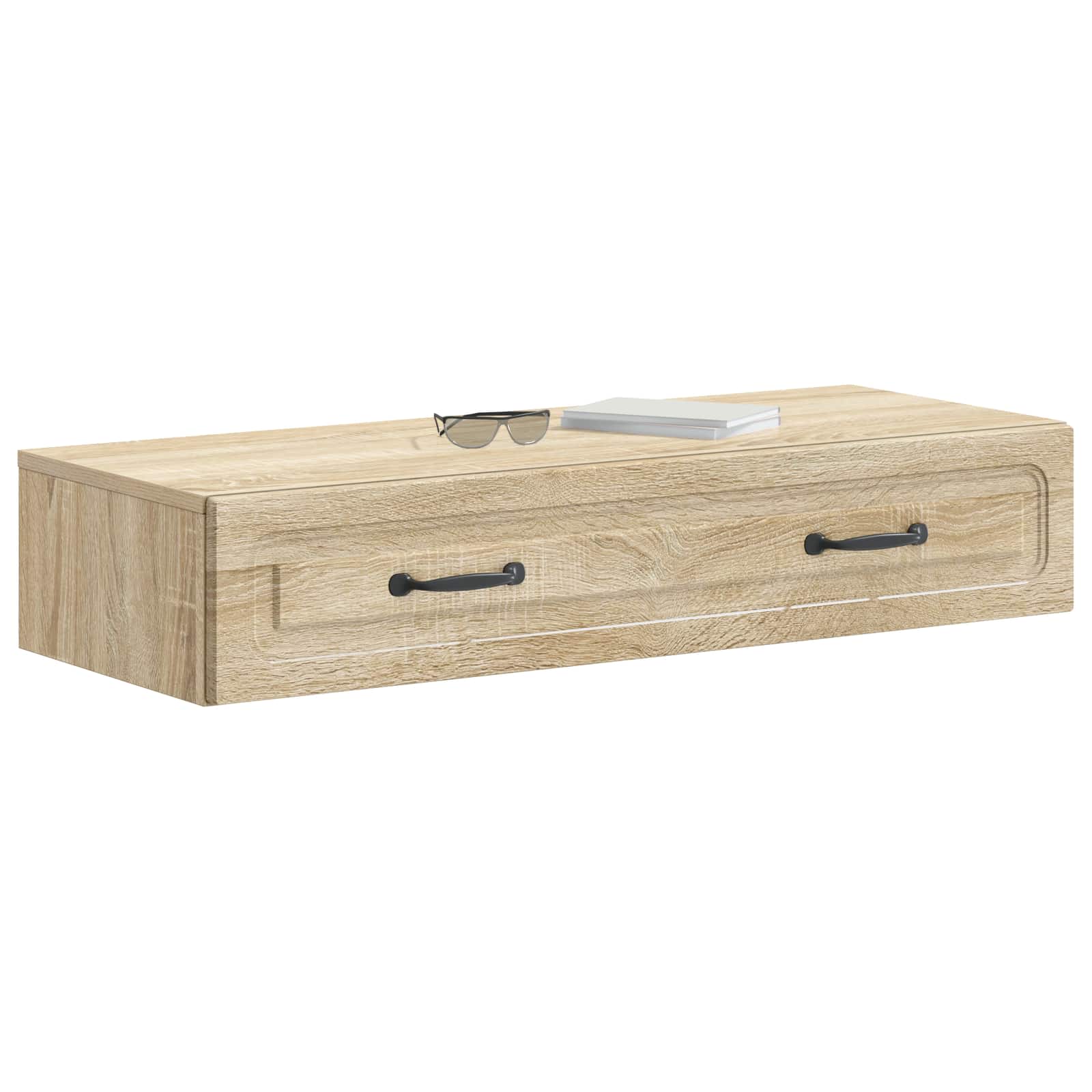 Stolna montirana na zid Hrast sonoma 87,5 x 34,5 x 17 cm